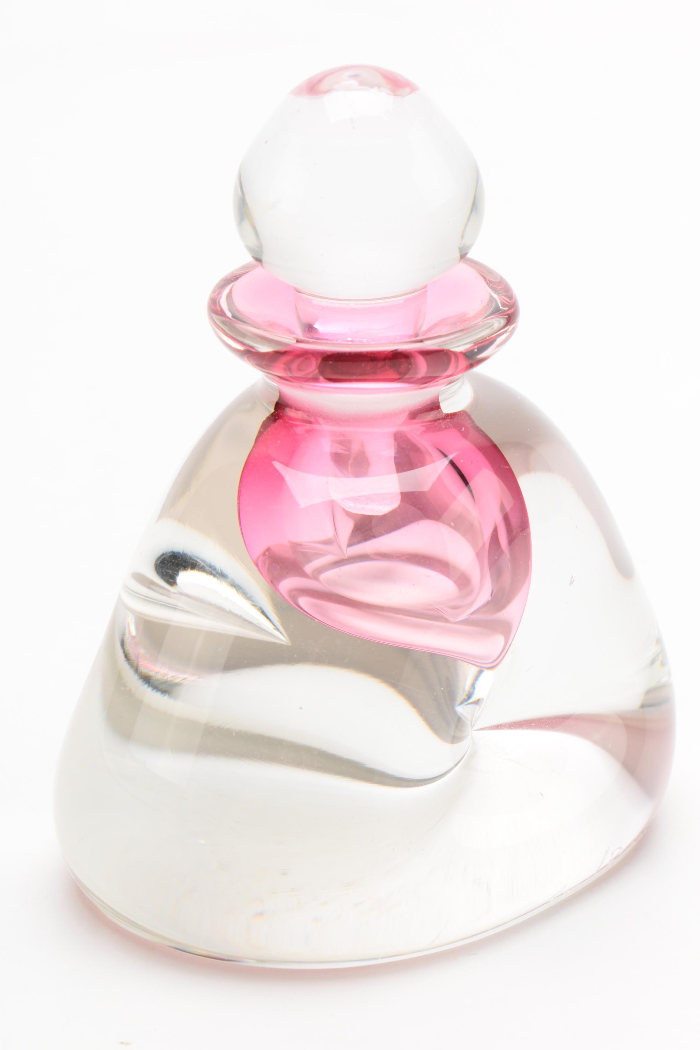 Signed Art Glass Perfume Bottle