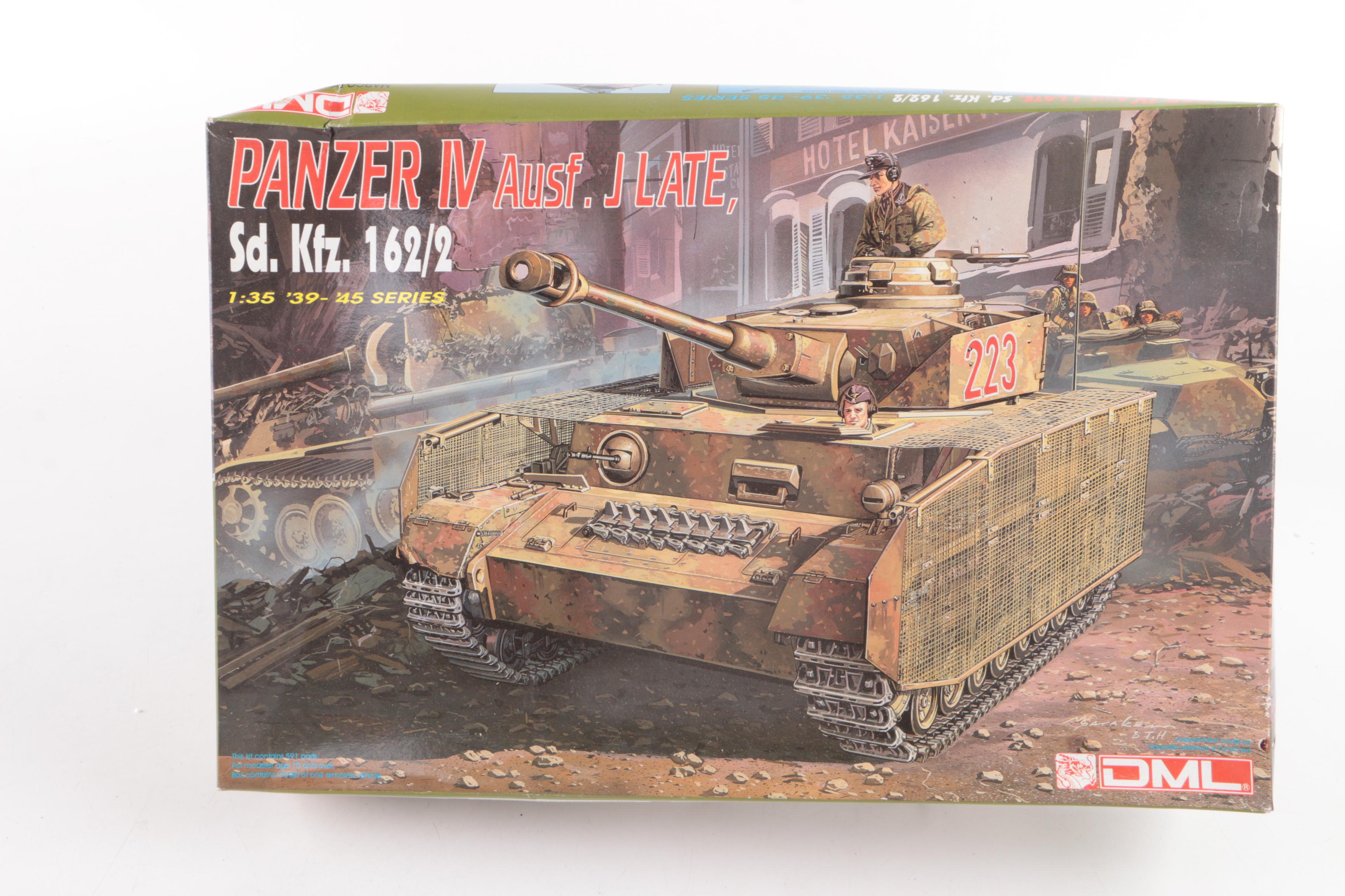 Military Vehicle, Gun and Troop Model Kits, Including Italeri