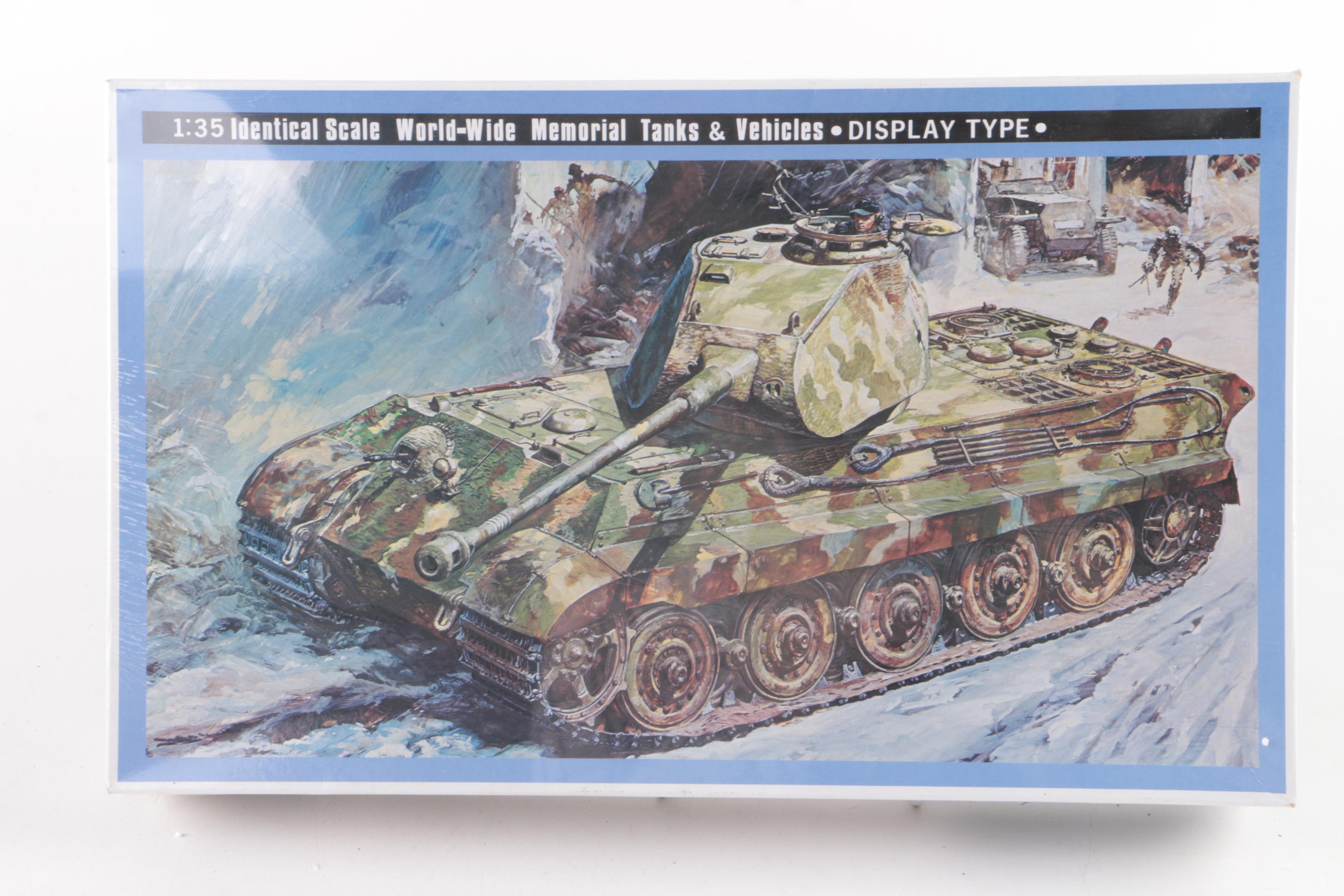 Military Vehicle, Gun and Troop Model Kits, Including Italeri