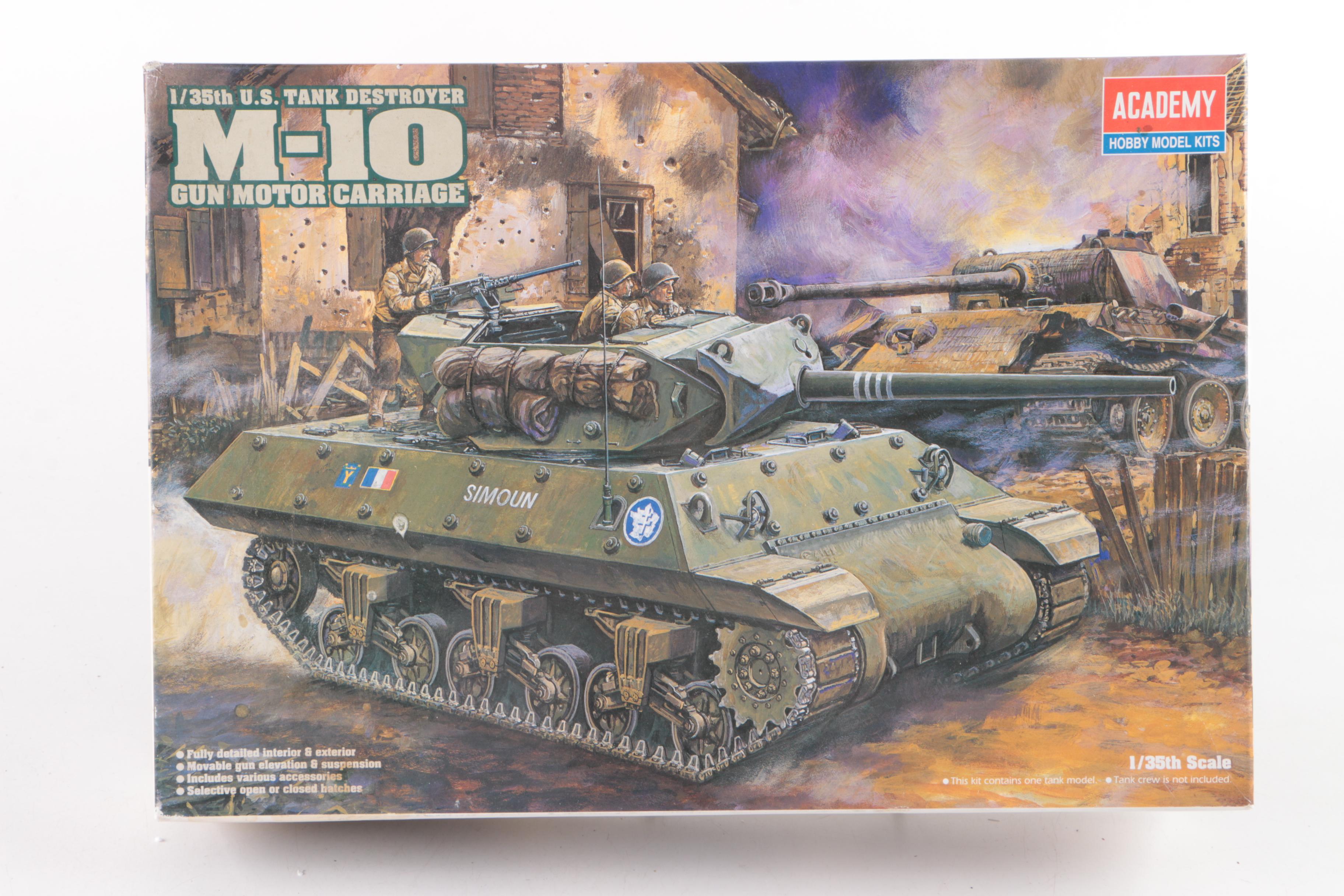 Military Vehicle, Gun and Troop Model Kits, Including Italeri