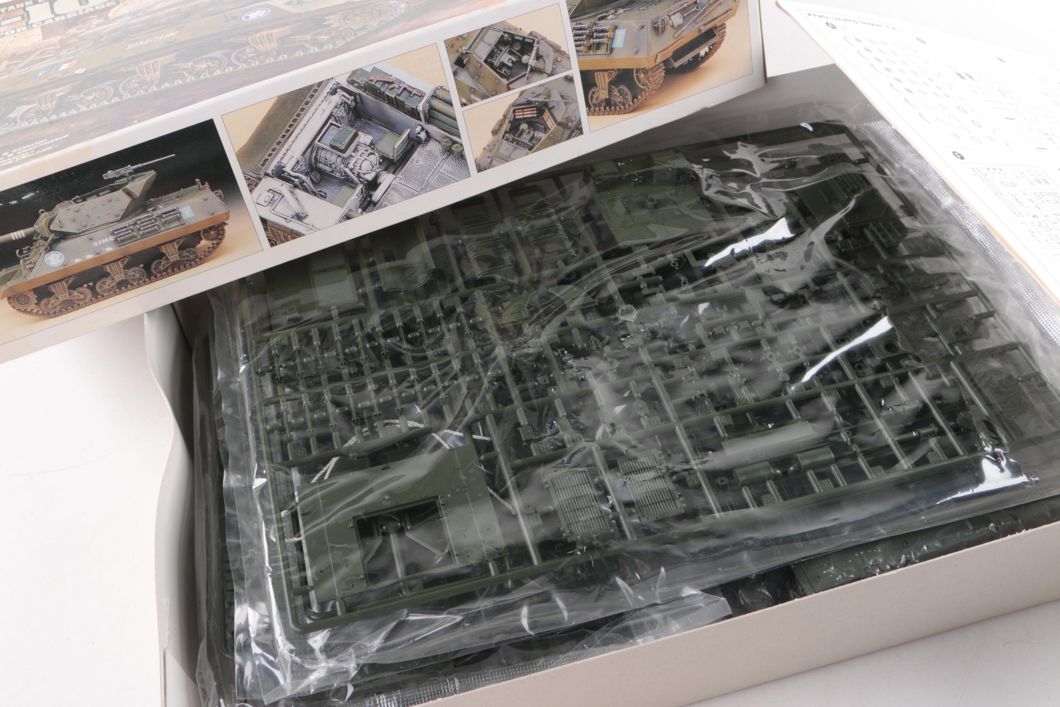 Military Vehicle, Gun and Troop Model Kits, Including Italeri