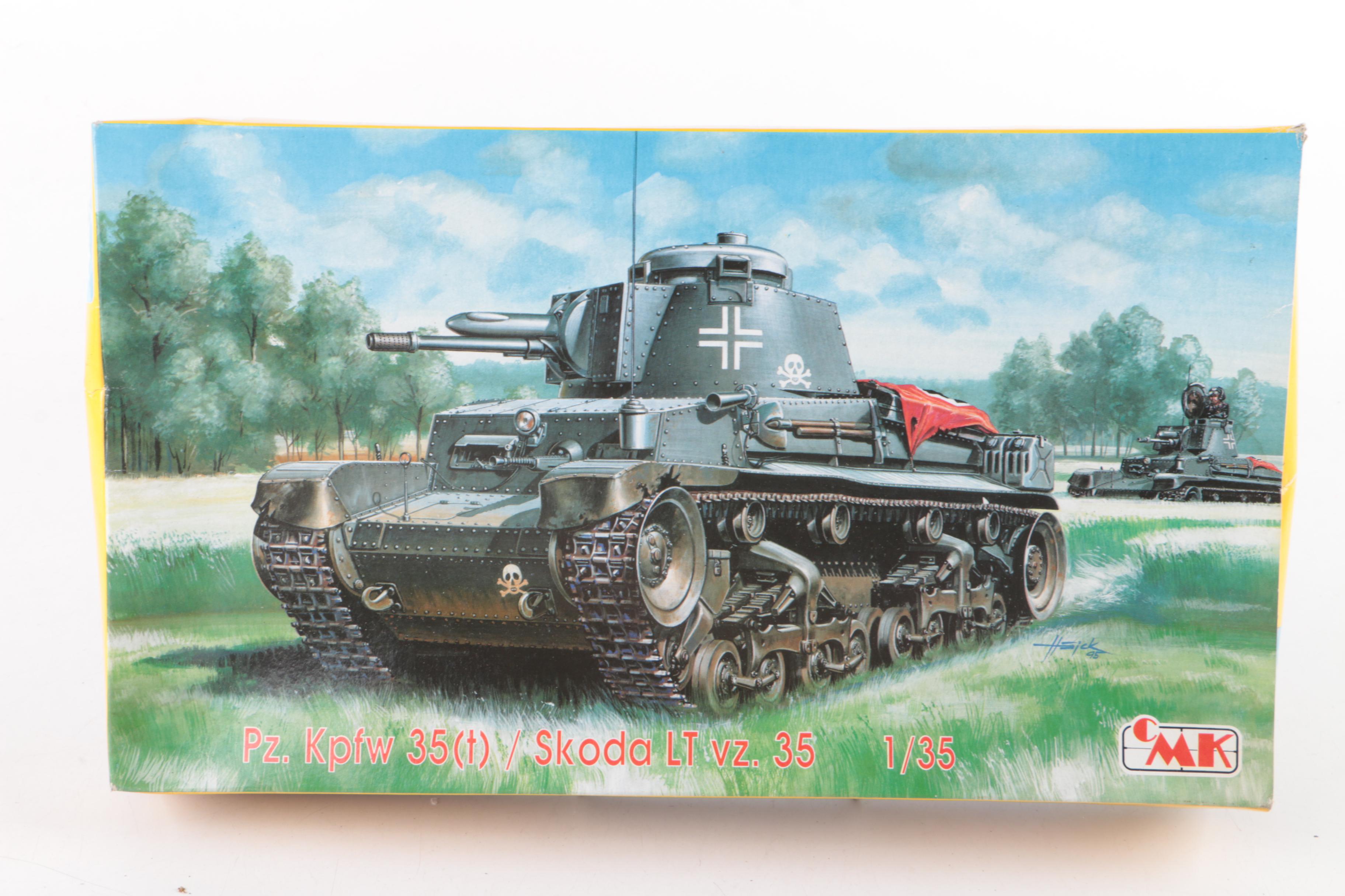 Military Vehicle, Gun and Troop Model Kits, Including Italeri
