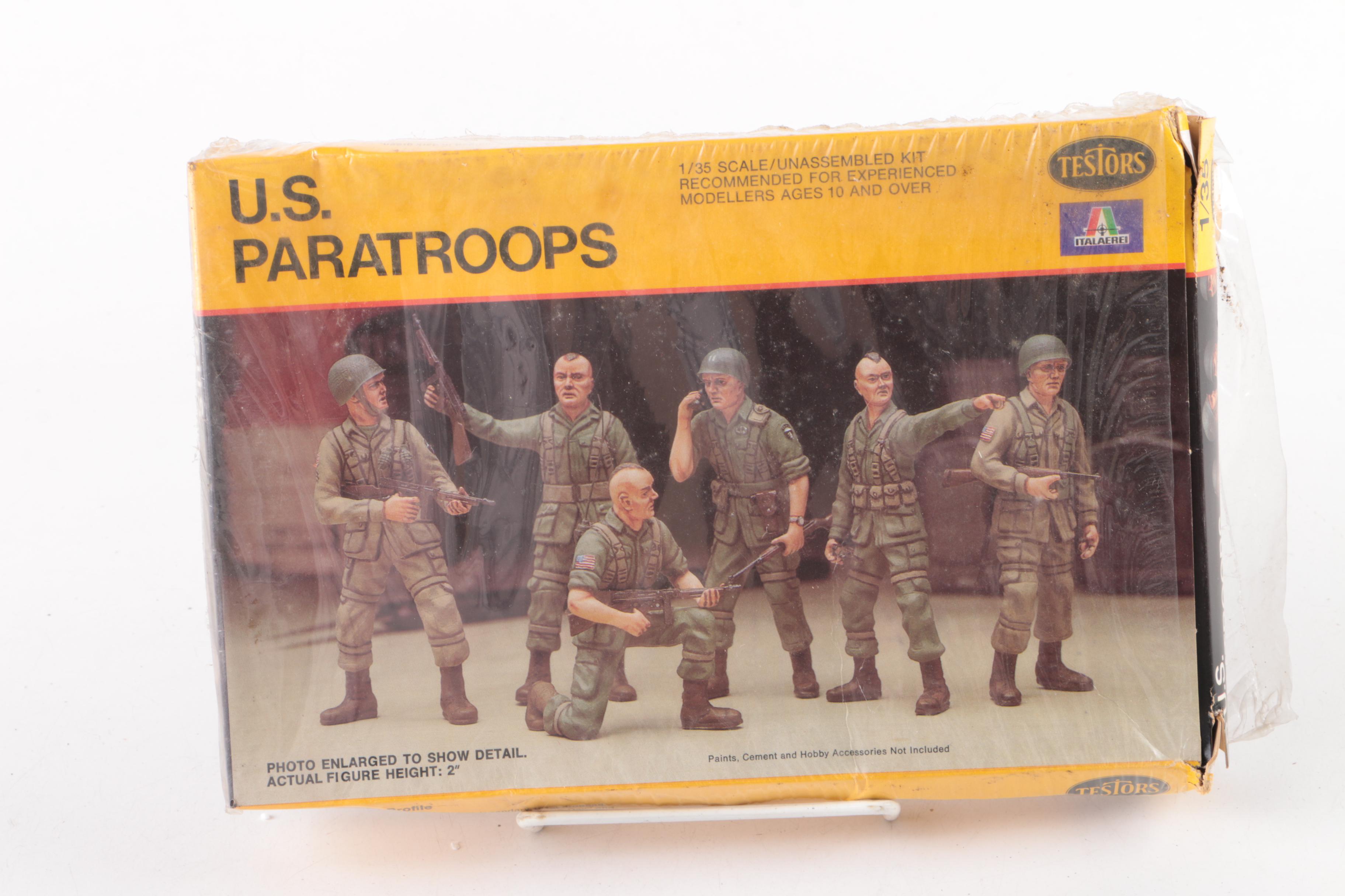 Military Vehicle, Gun and Troop Model Kits, Including Italeri