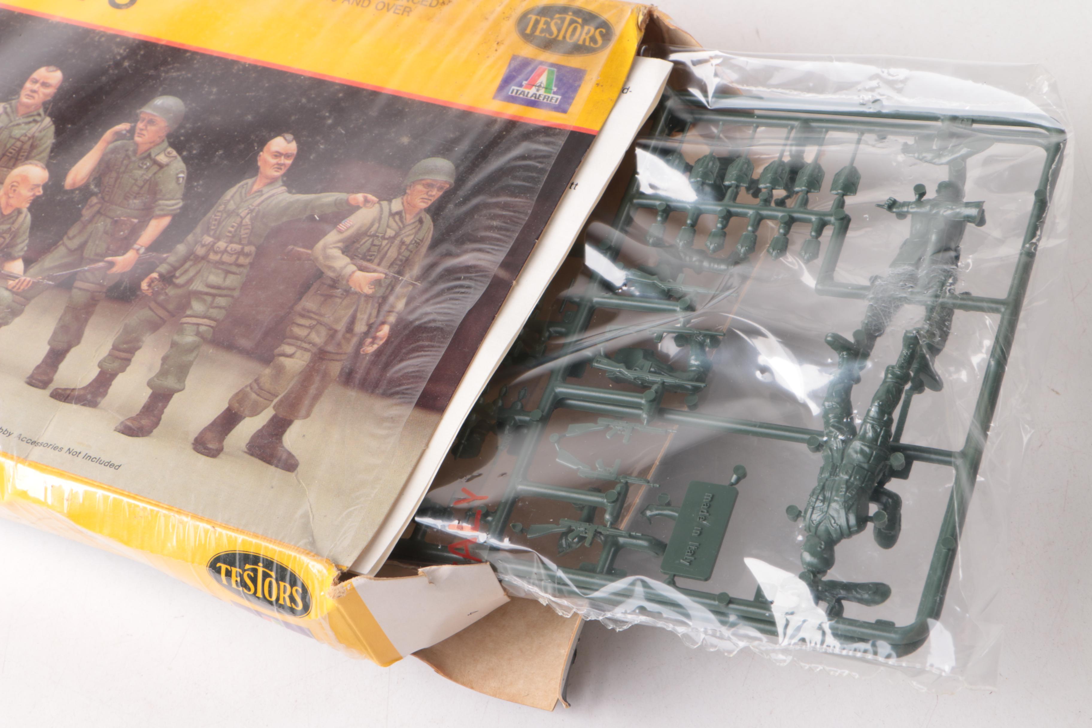 Military Vehicle, Gun and Troop Model Kits, Including Italeri