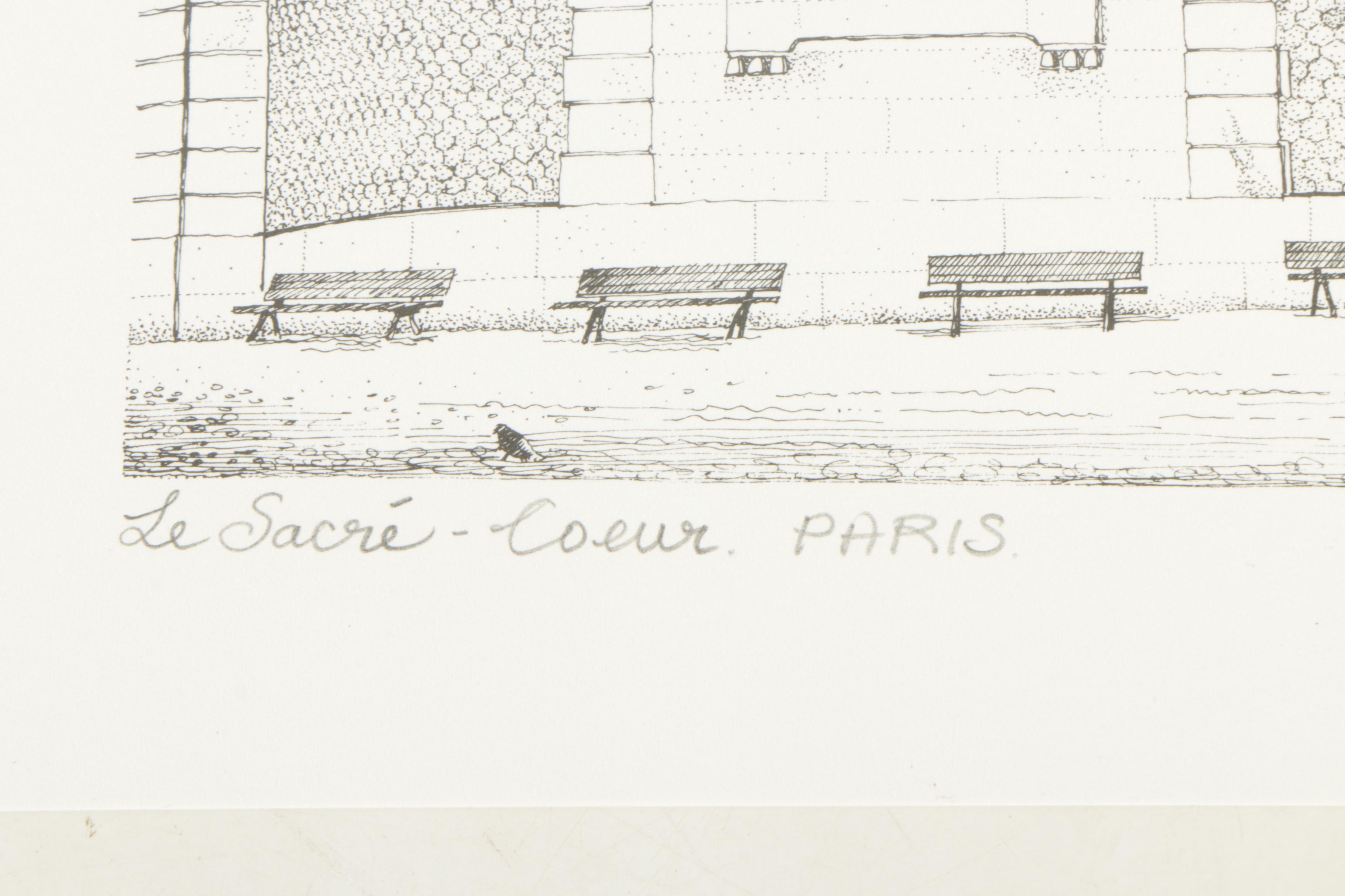 Sonia Bignall Offset Lithographs of French Landscapes