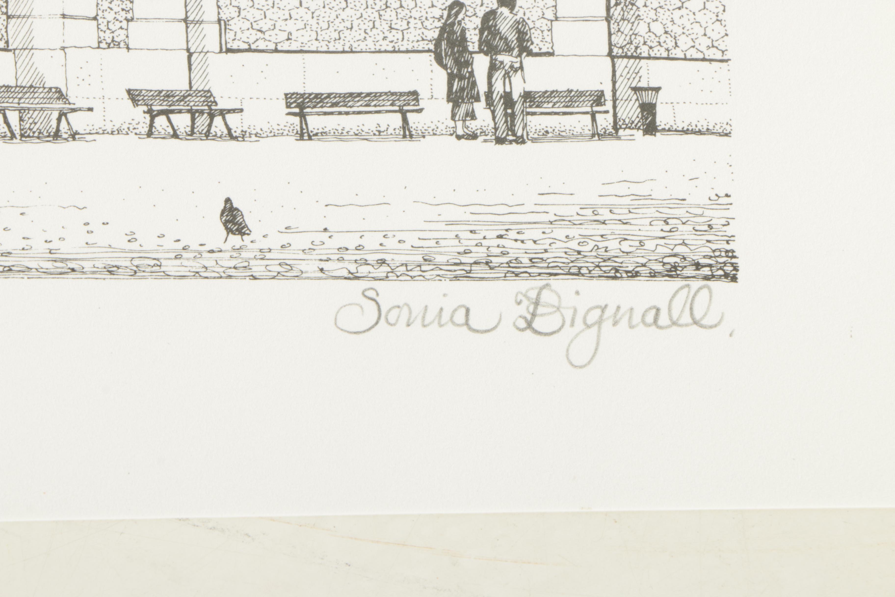 Sonia Bignall Offset Lithographs of French Landscapes