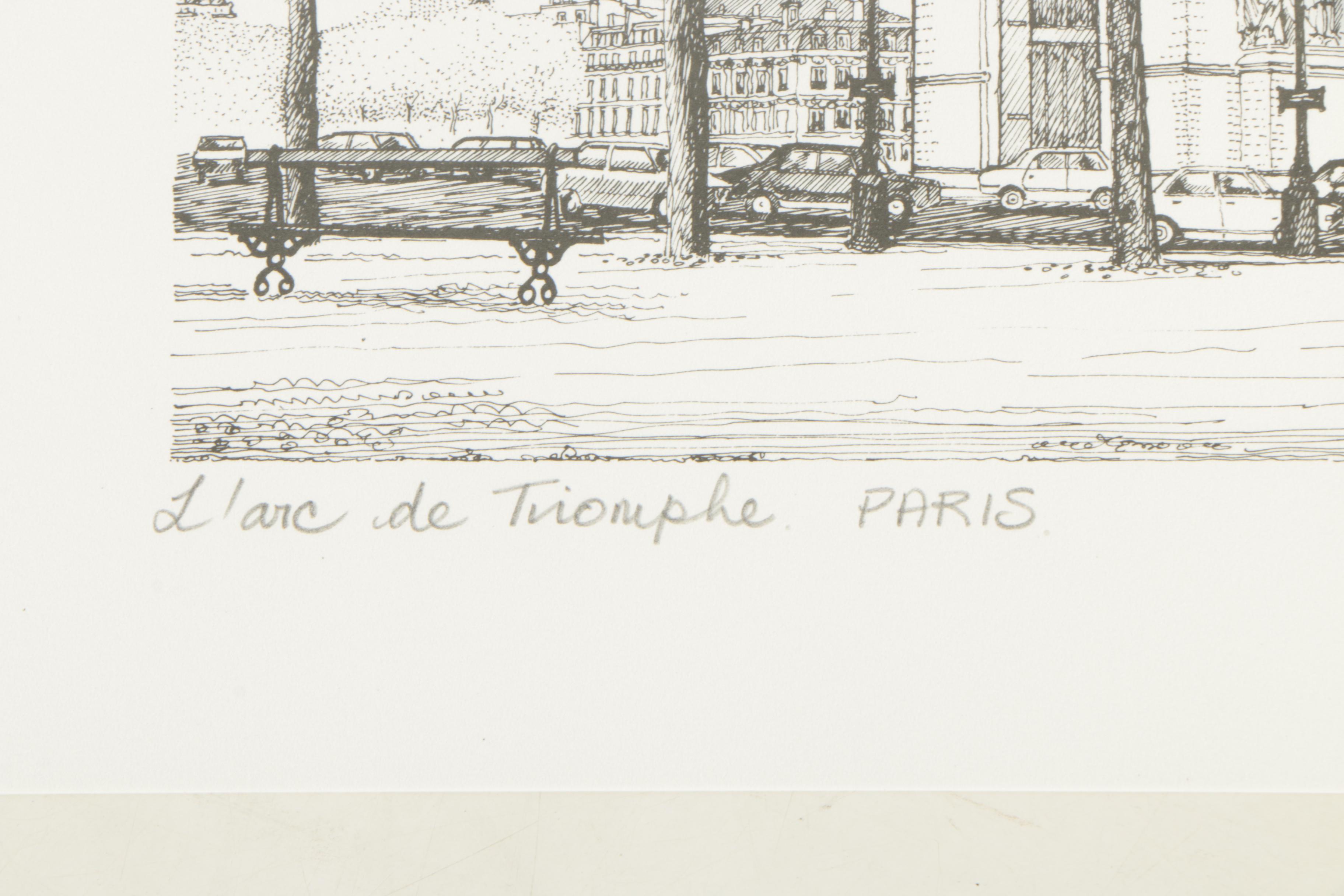 Sonia Bignall Offset Lithographs of French Landscapes