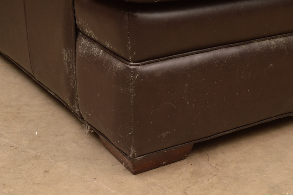 Leather Upholstered Club Chair by Randall Allan