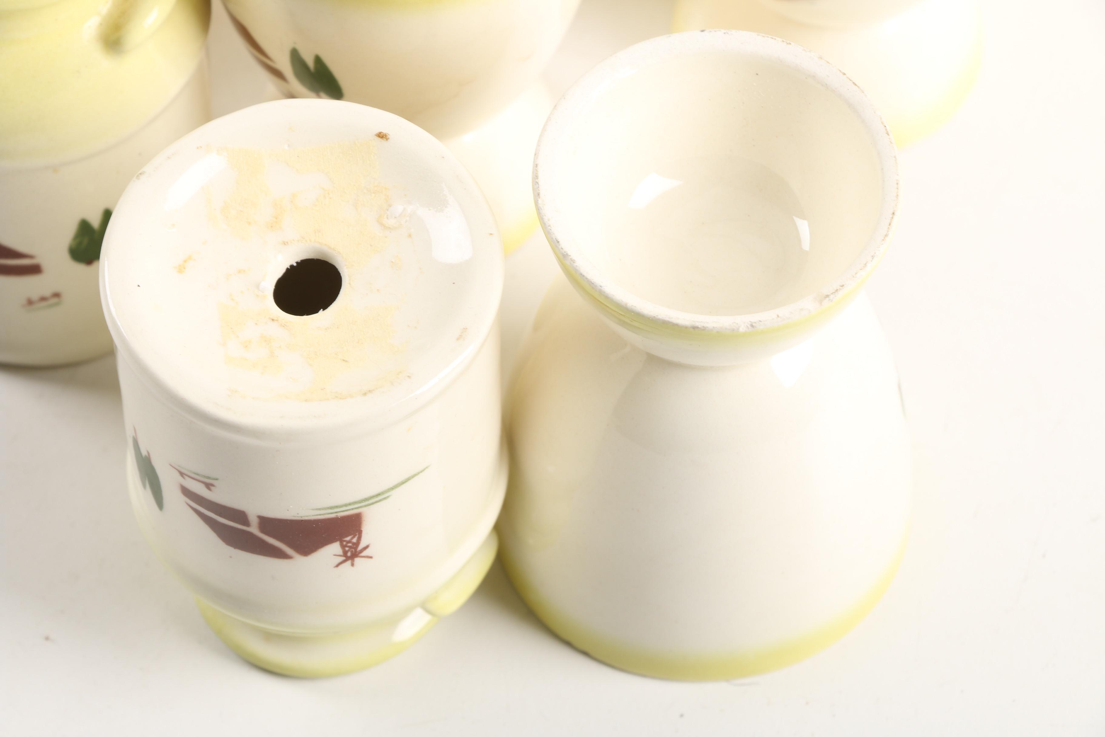 Mid-century Brock of California "Harvest" Ceramic Tableware