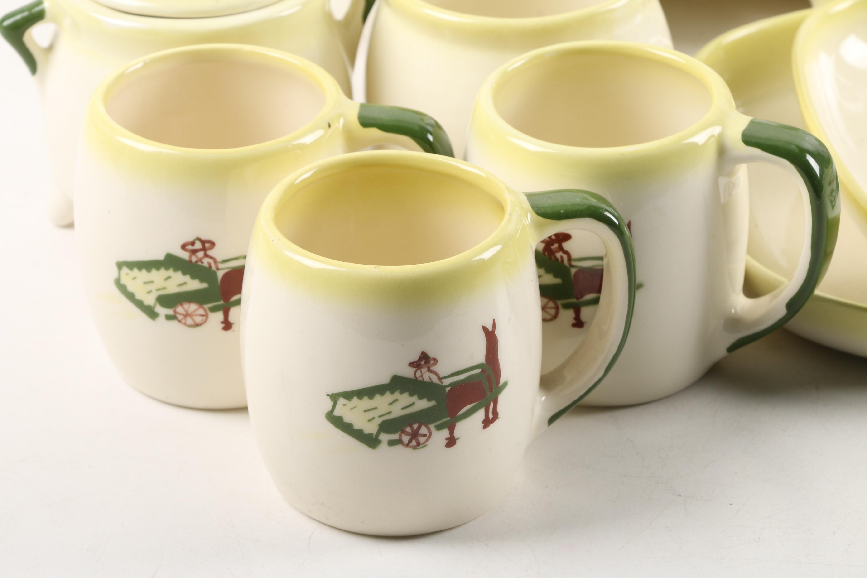 Mid-century Brock of California "Harvest" Ceramic Tableware