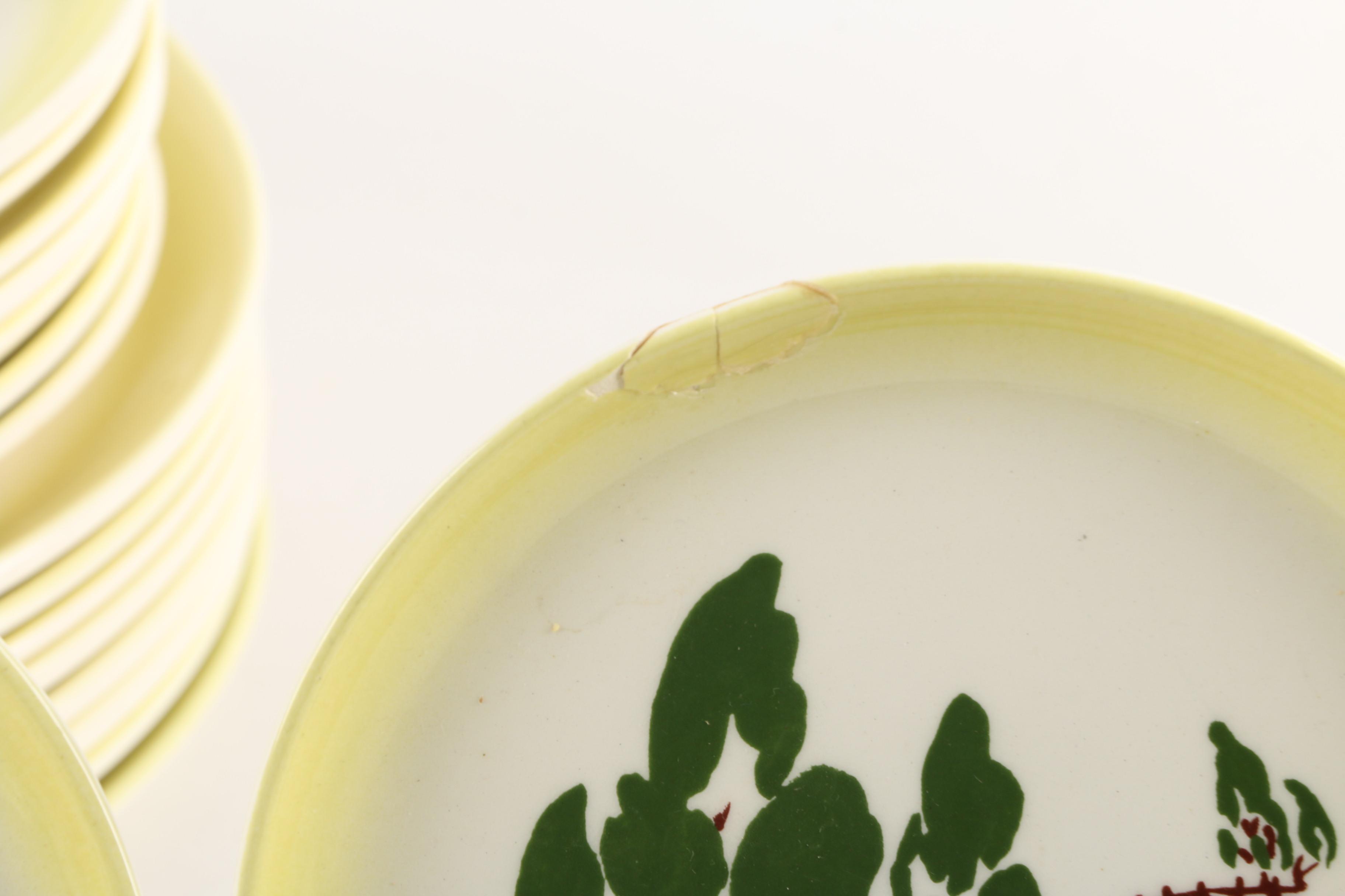 Mid-century Brock of California "Harvest" Ceramic Tableware