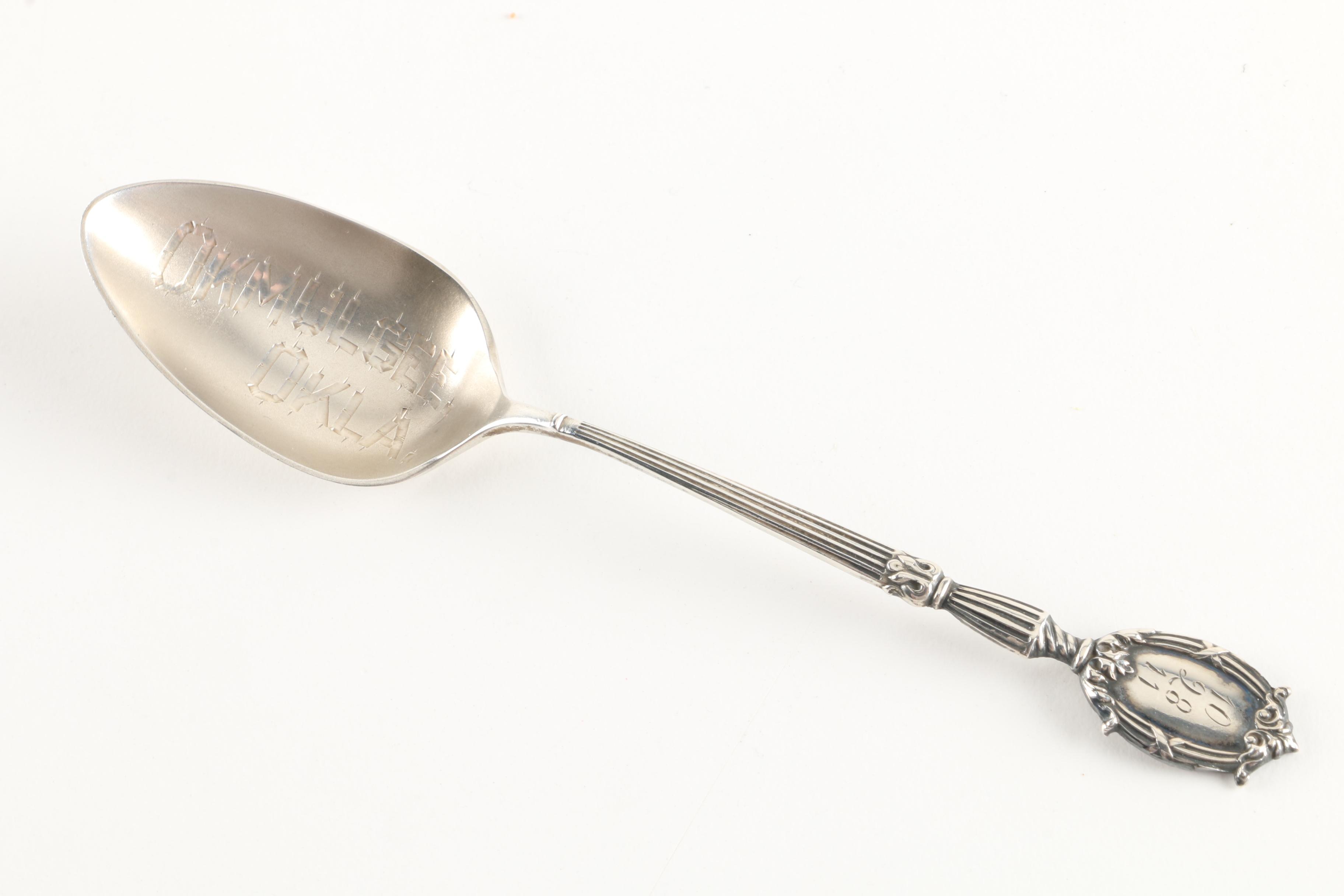 Rosenthal Crystal Votive Candles with Rogers, Lunt & Bowlen Co. Sterling Spoon