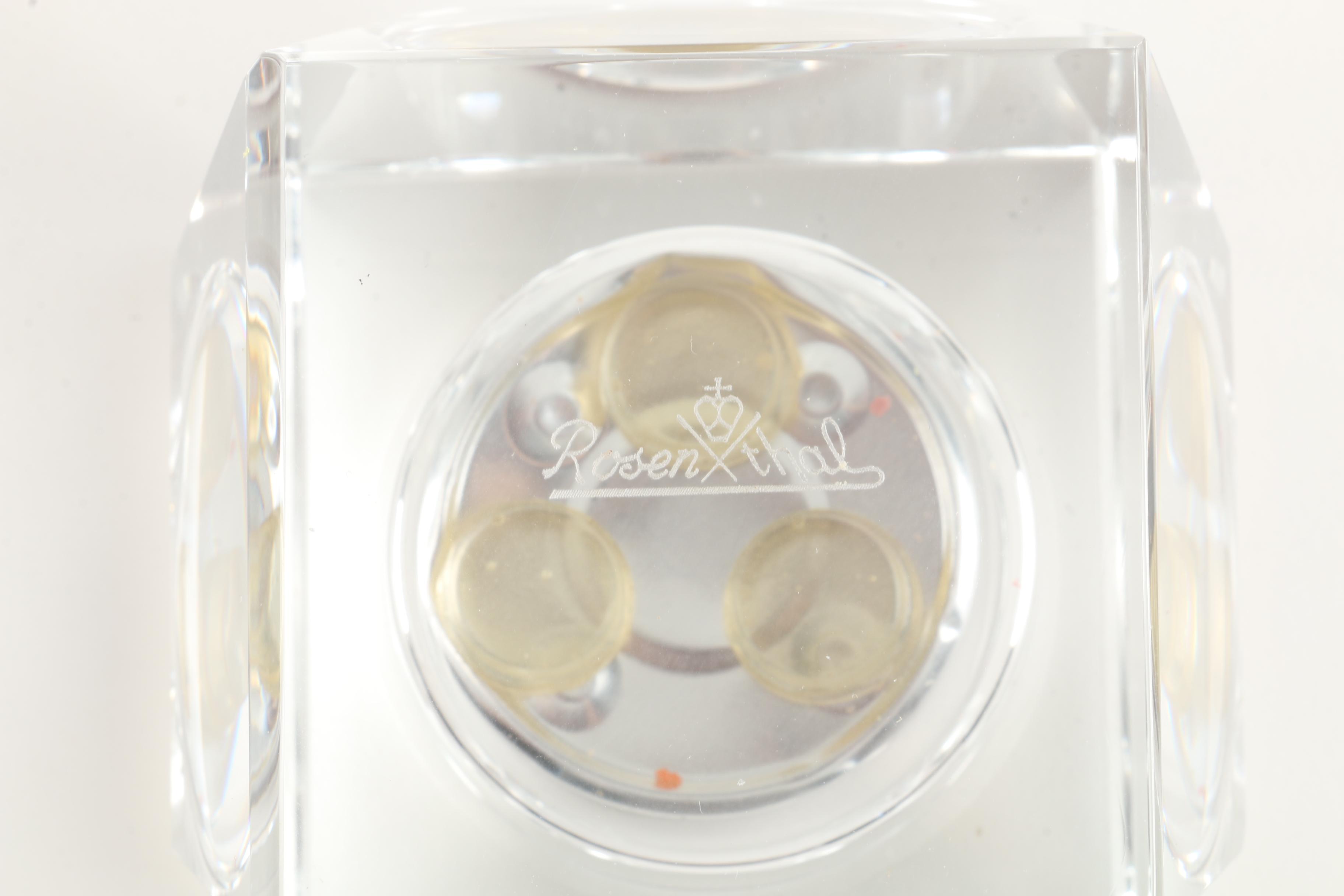 Rosenthal Crystal Votive Candles with Rogers, Lunt & Bowlen Co. Sterling Spoon