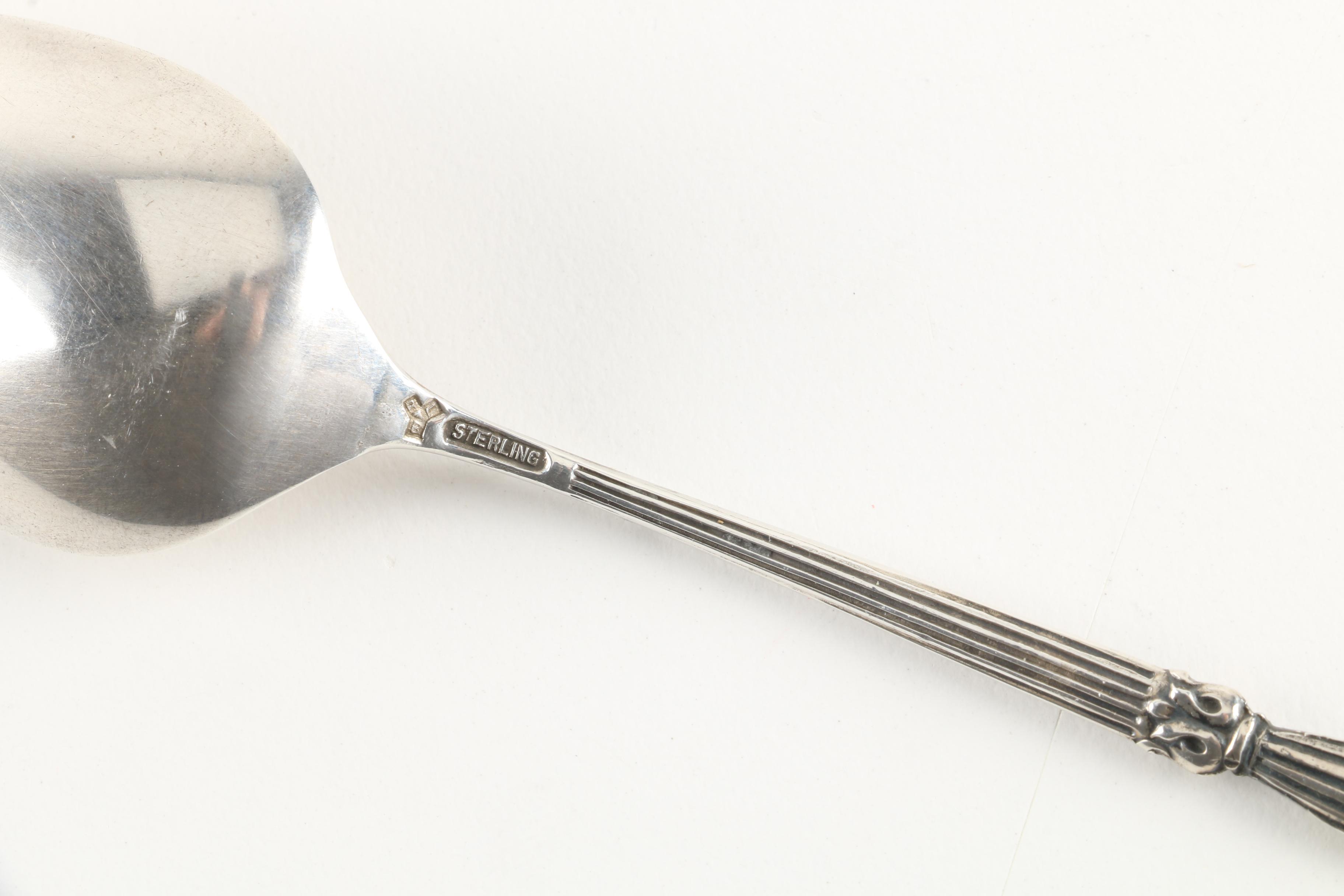 Rosenthal Crystal Votive Candles with Rogers, Lunt & Bowlen Co. Sterling Spoon