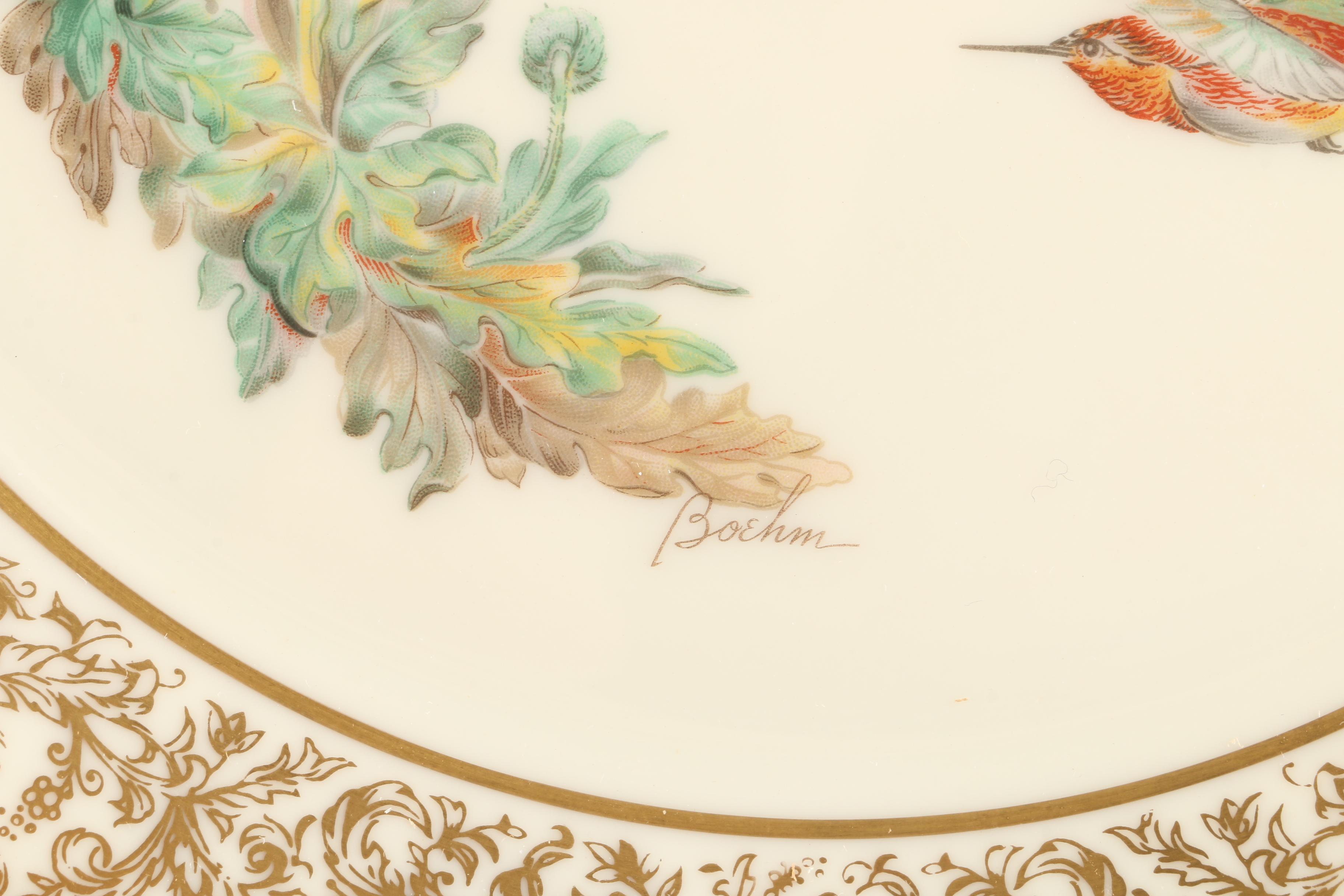 1974 Lenox Limited Edition Boehm Birds "Rufous Hummingbird" Collector Plate