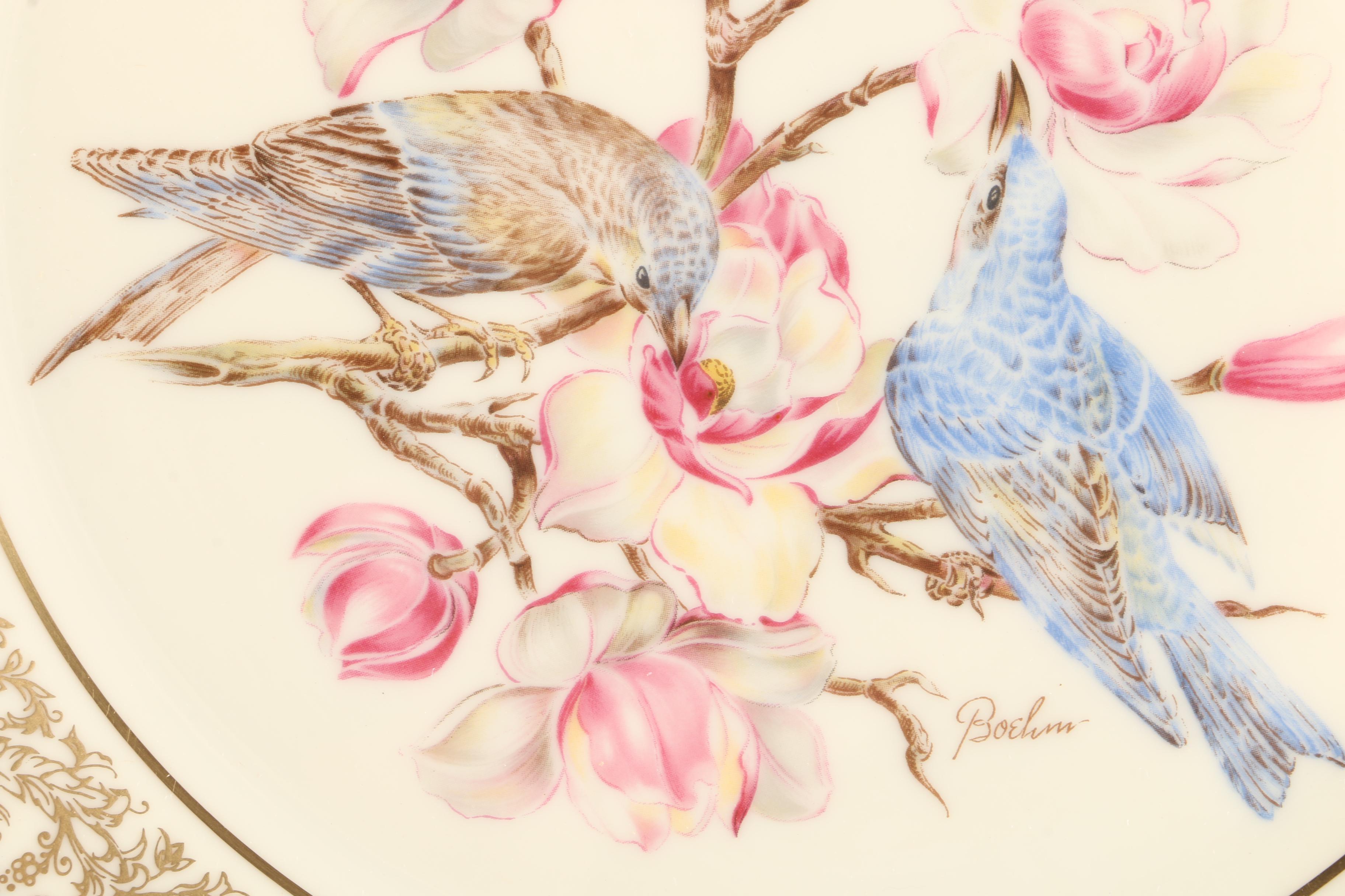 1972 Lenox Limited Edition Boehm Birds "Mountain Bluebird" Collector Plate