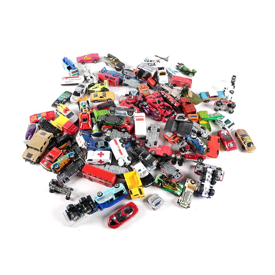 Miniature Scale Die-Cast Toy Cars and Trucks