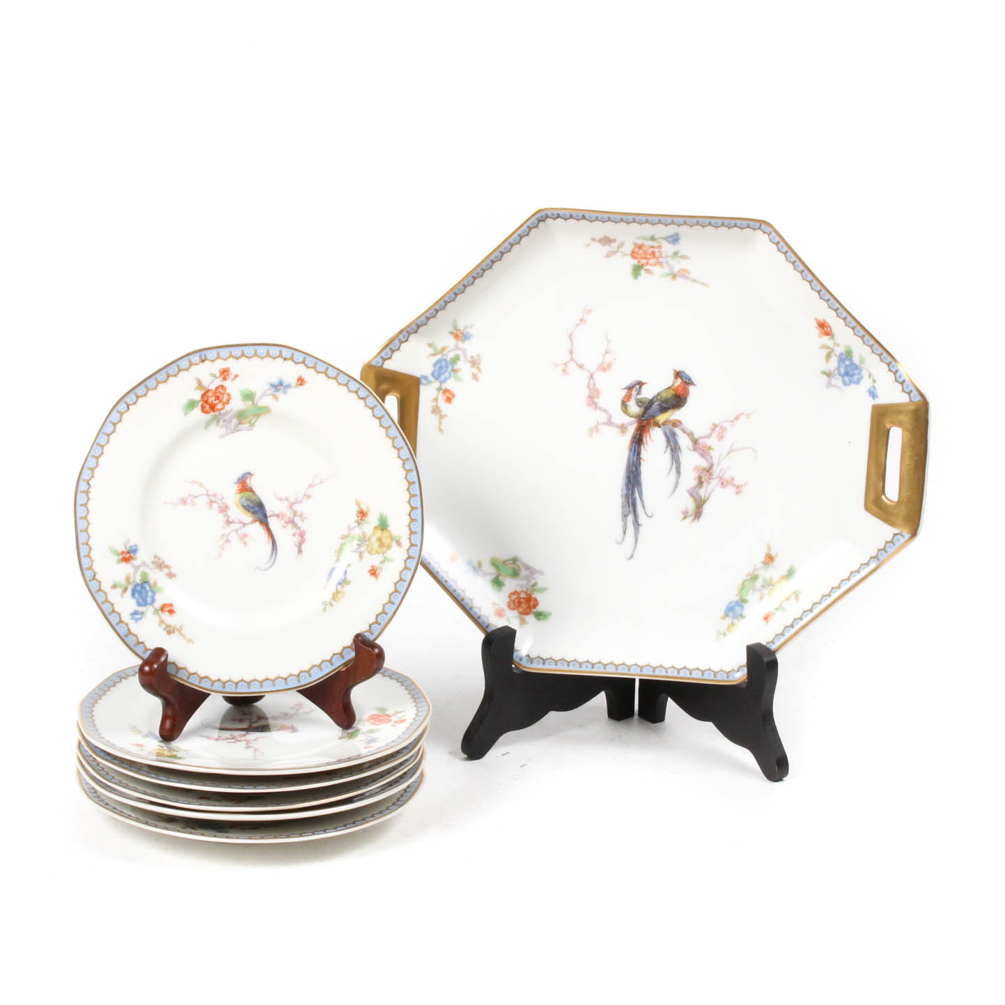 Vintage Haviland Limoges "Paradise" Dessert Set