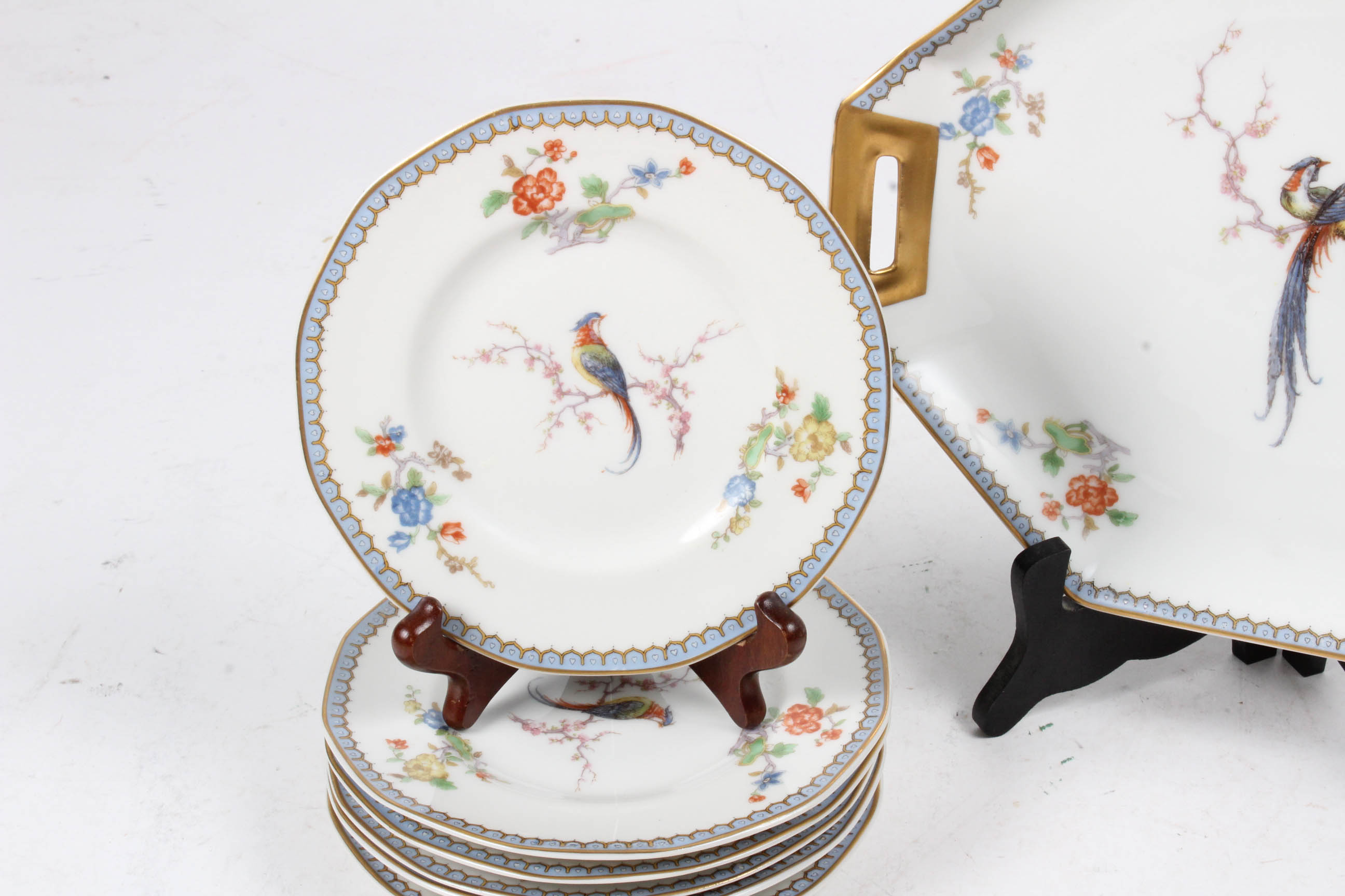 Vintage Haviland Limoges "Paradise" Dessert Set