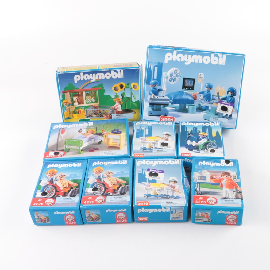 Nine Medical Themed Playmobil Sets