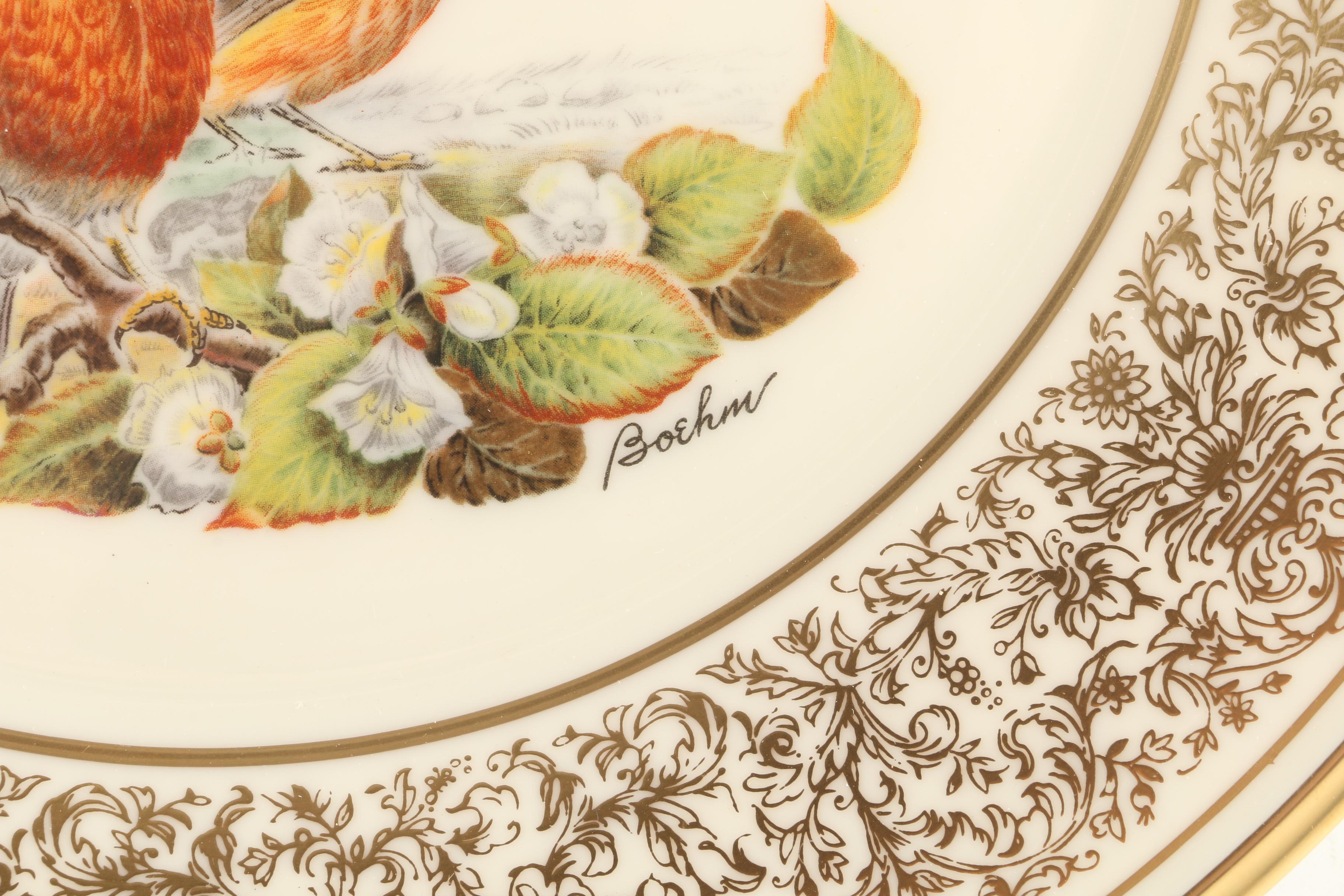1977 Lenox Limited Edition Boehm Birds "Robin" Collector Plate