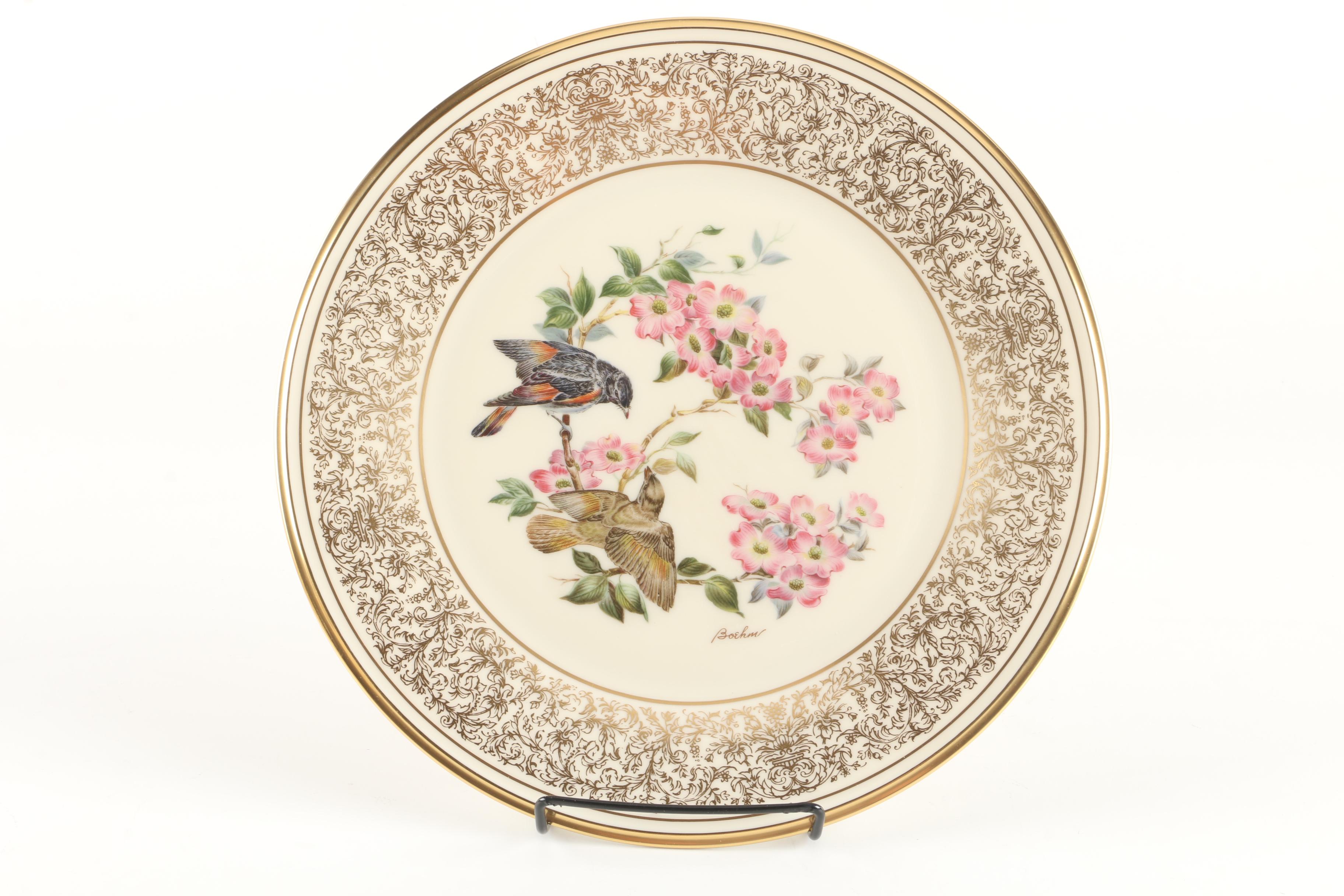 1975 Lenox Limited Edition Boehm Birds "American Redstart" Collector Plate