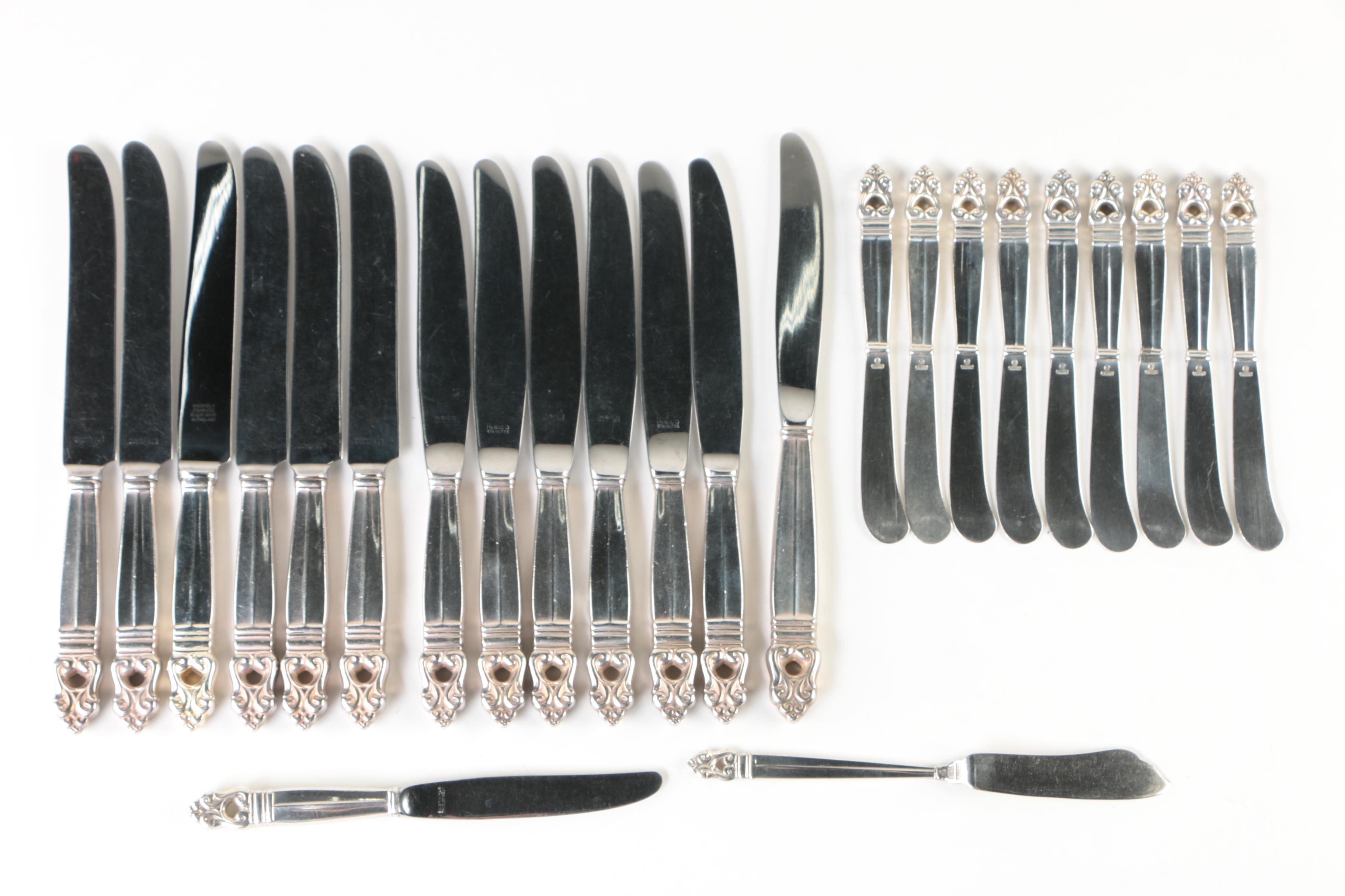 International Silver Co. "Royal Danish" Sterling Silver Flatware Set