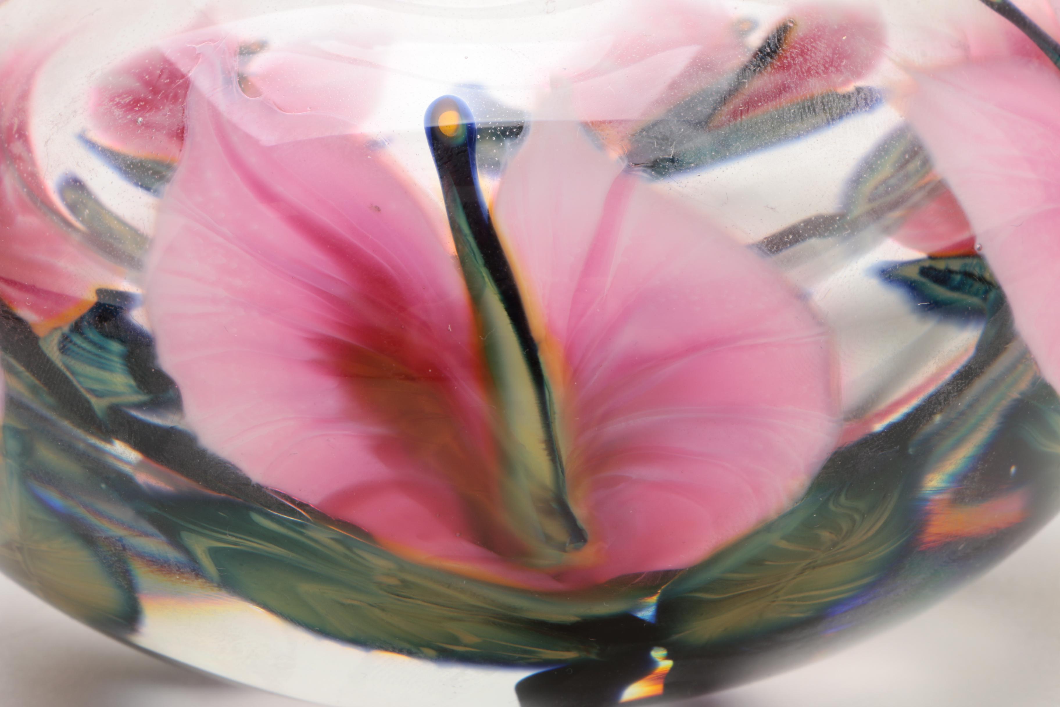 1995 Daniel Lotton Art Glass Vase