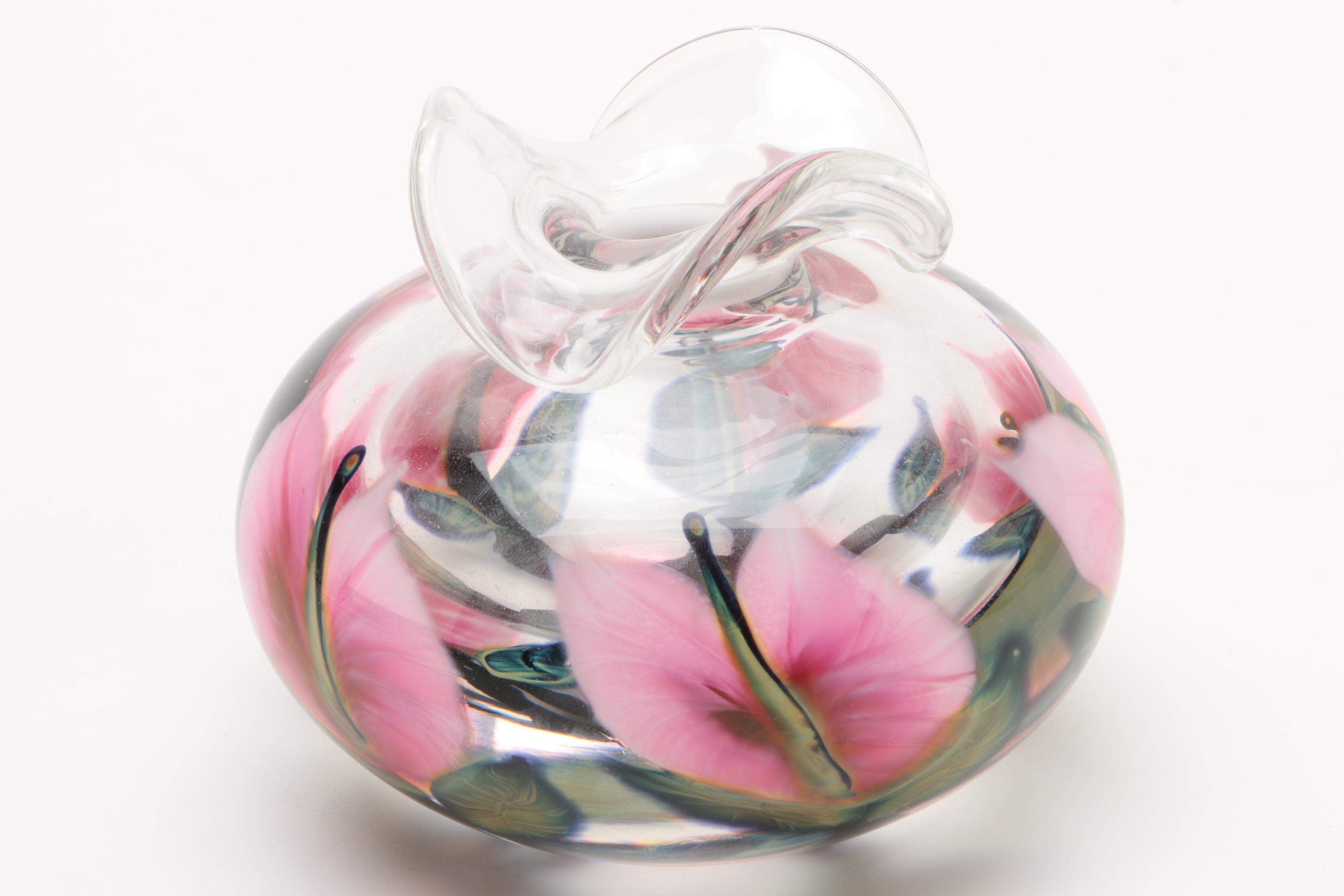 1995 Daniel Lotton Art Glass Vase