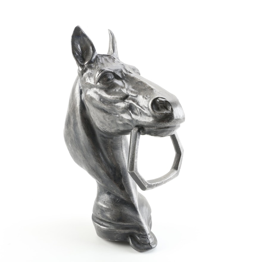 Cast Iron Hitching Post Horse Head Finial