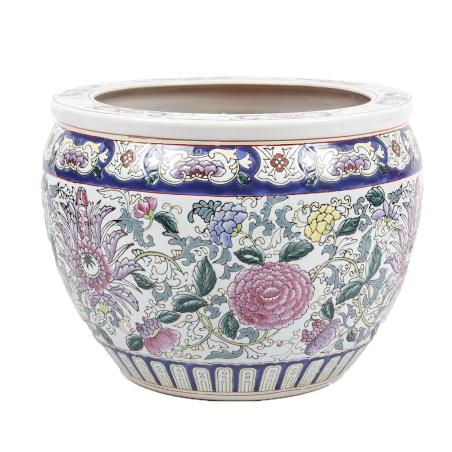 Chinese Ceramic Cachepot Planter