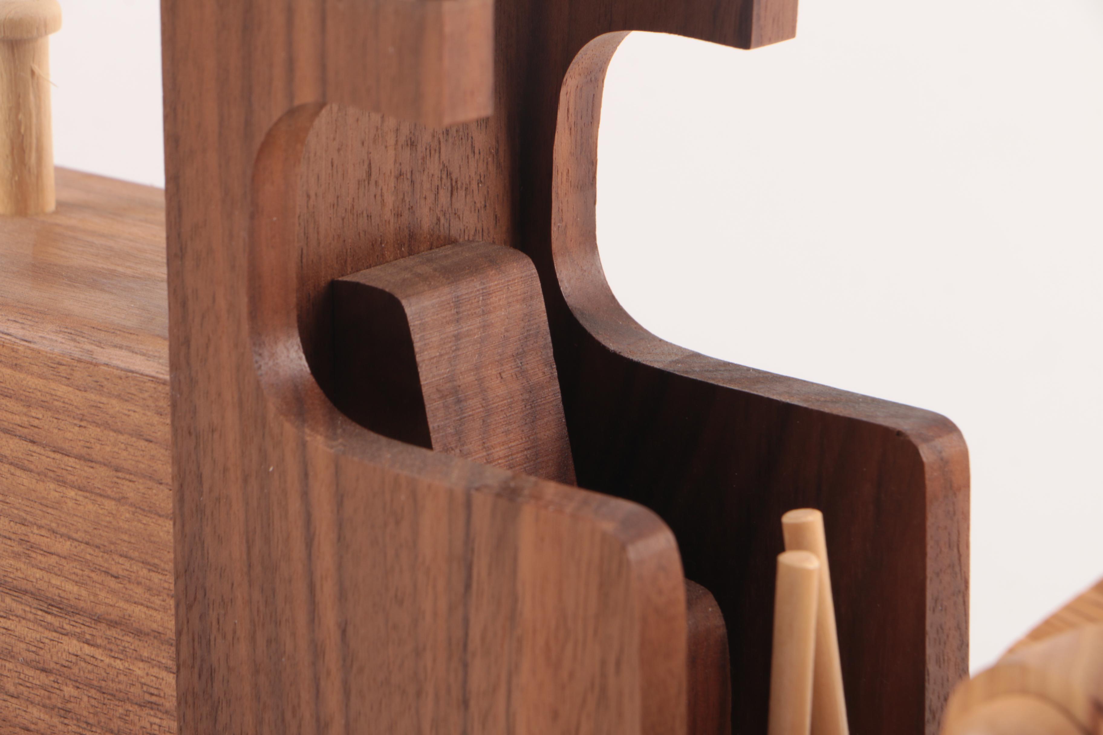 Doug Simpson Hand Crafted Wooden Excavator Toy