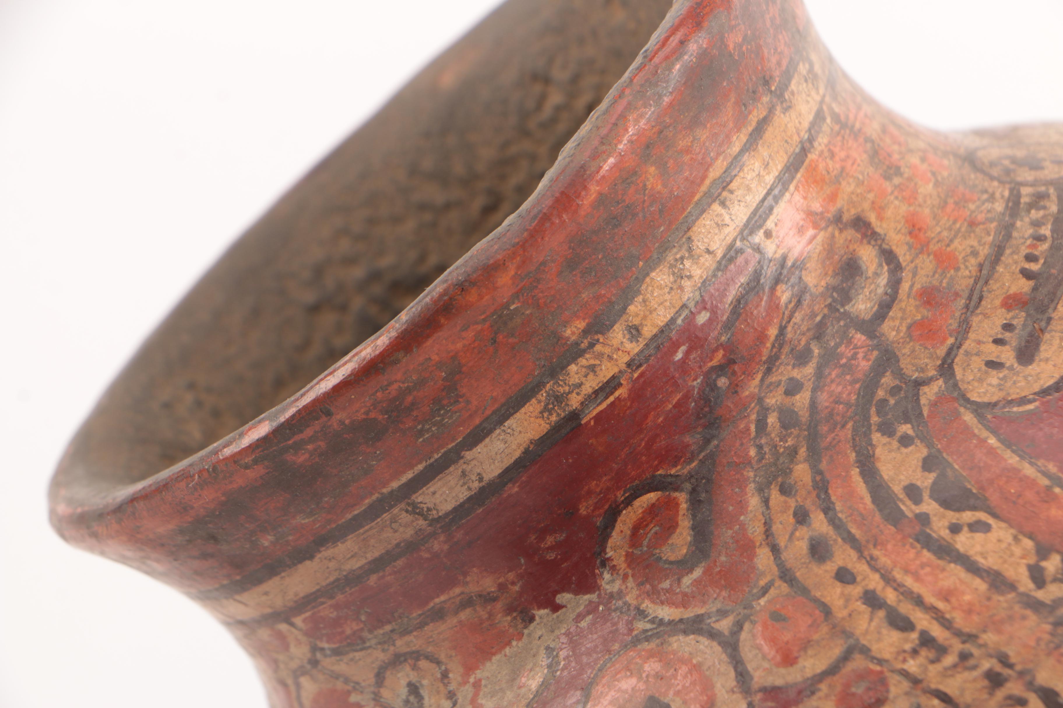 Pre-Columbian Style Polychrome Pot