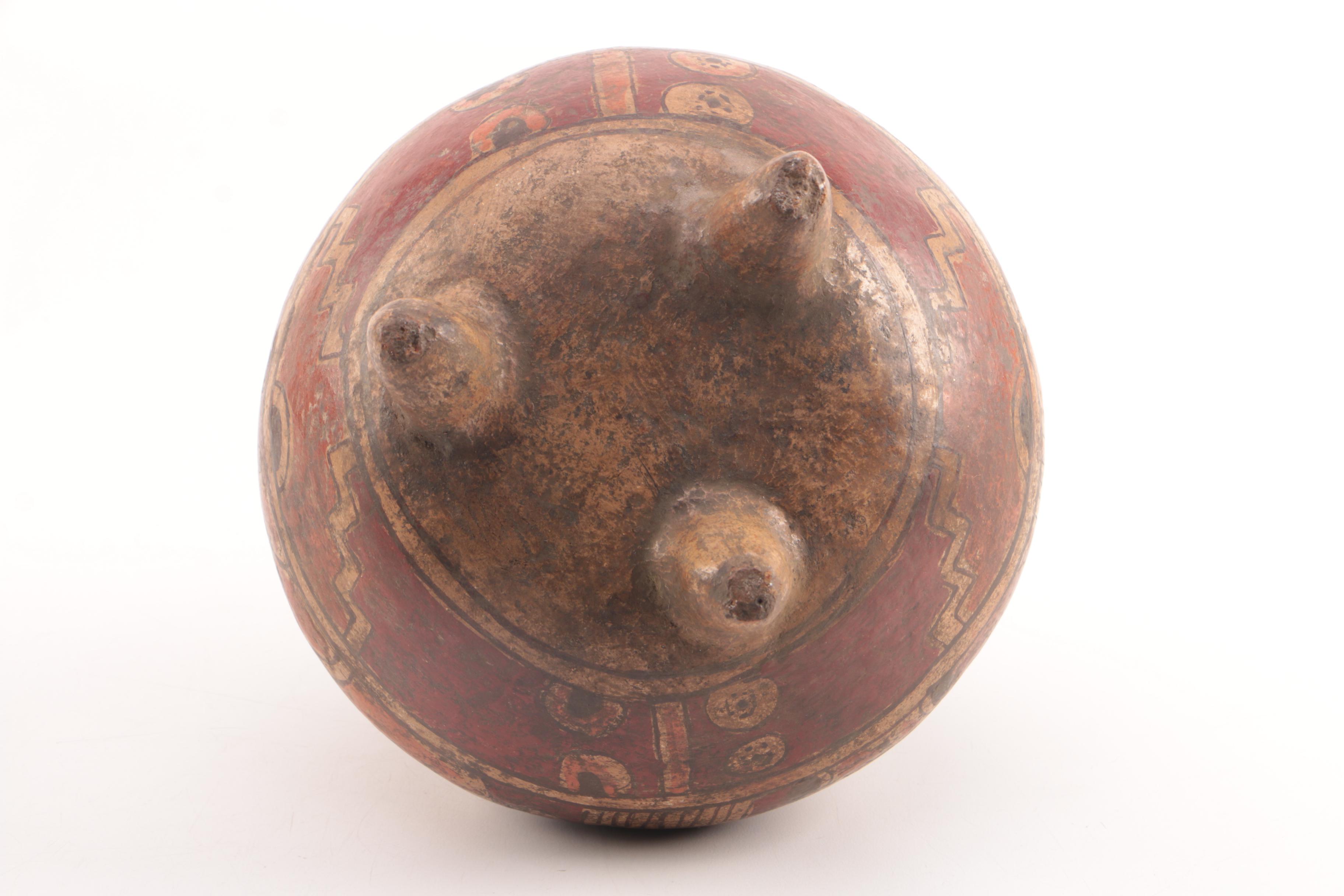 Pre-Columbian Style Polychrome Pot