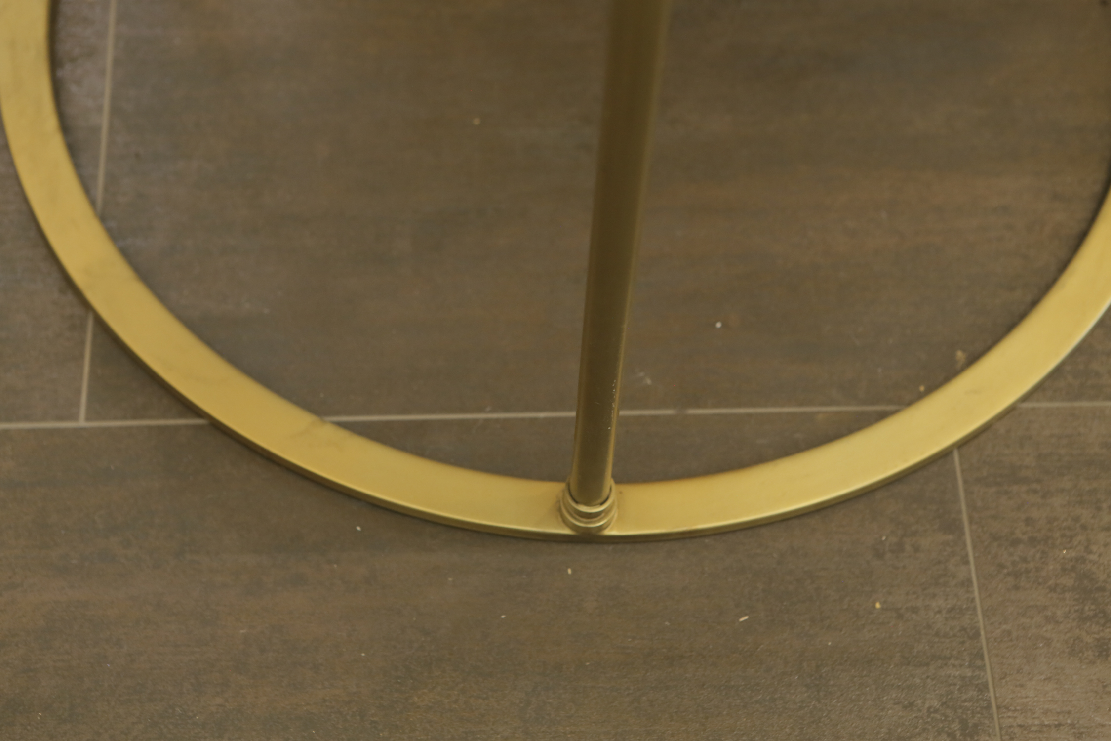 Contemporary Stone Top Accent Table