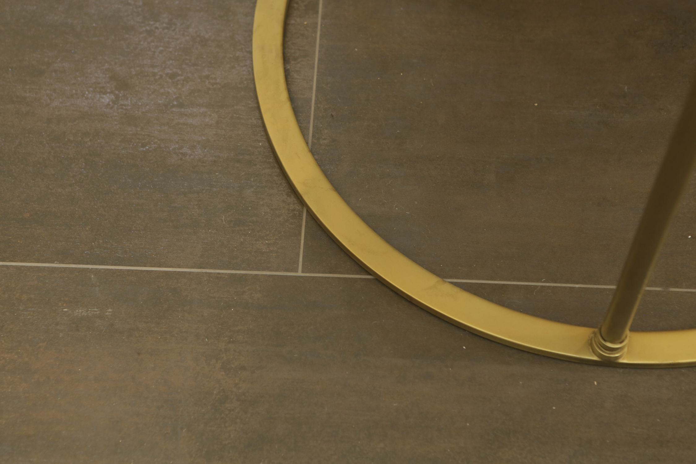 Contemporary Stone Top Accent Table