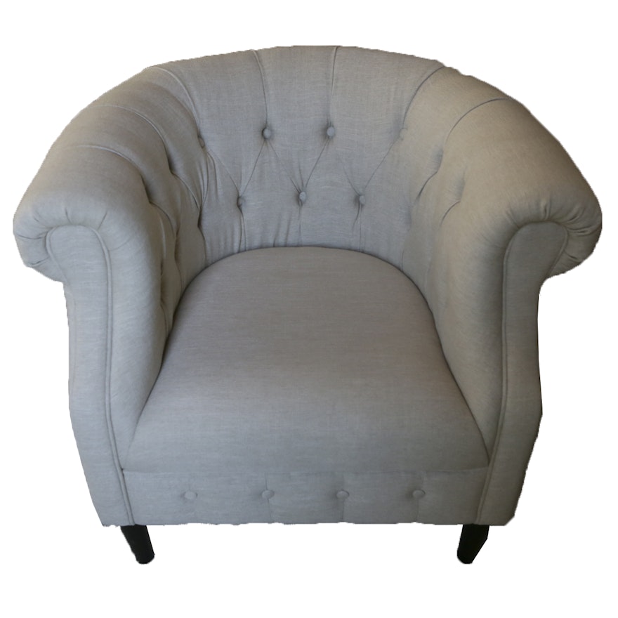 Contemporary Upholstered Club Chair