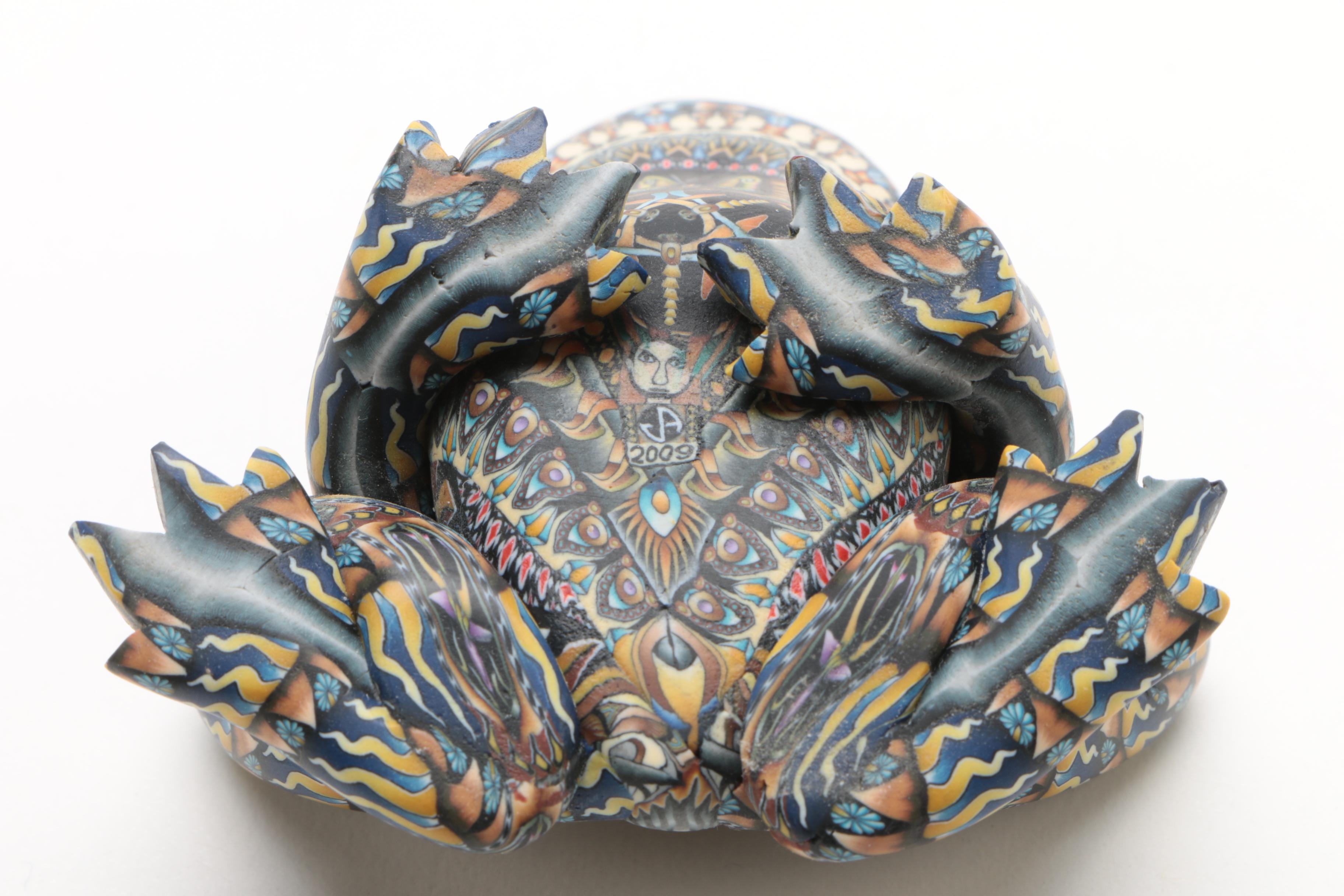 2009 Jon Anderson "Frog Mama" Fimo Creations Sculpture