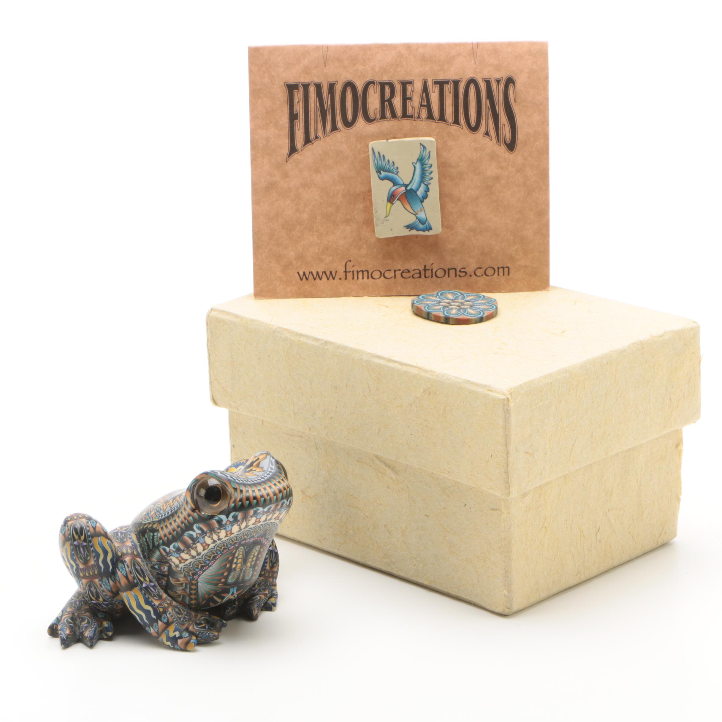 2009 Jon Anderson "Frog Mama" Fimo Creations Sculpture