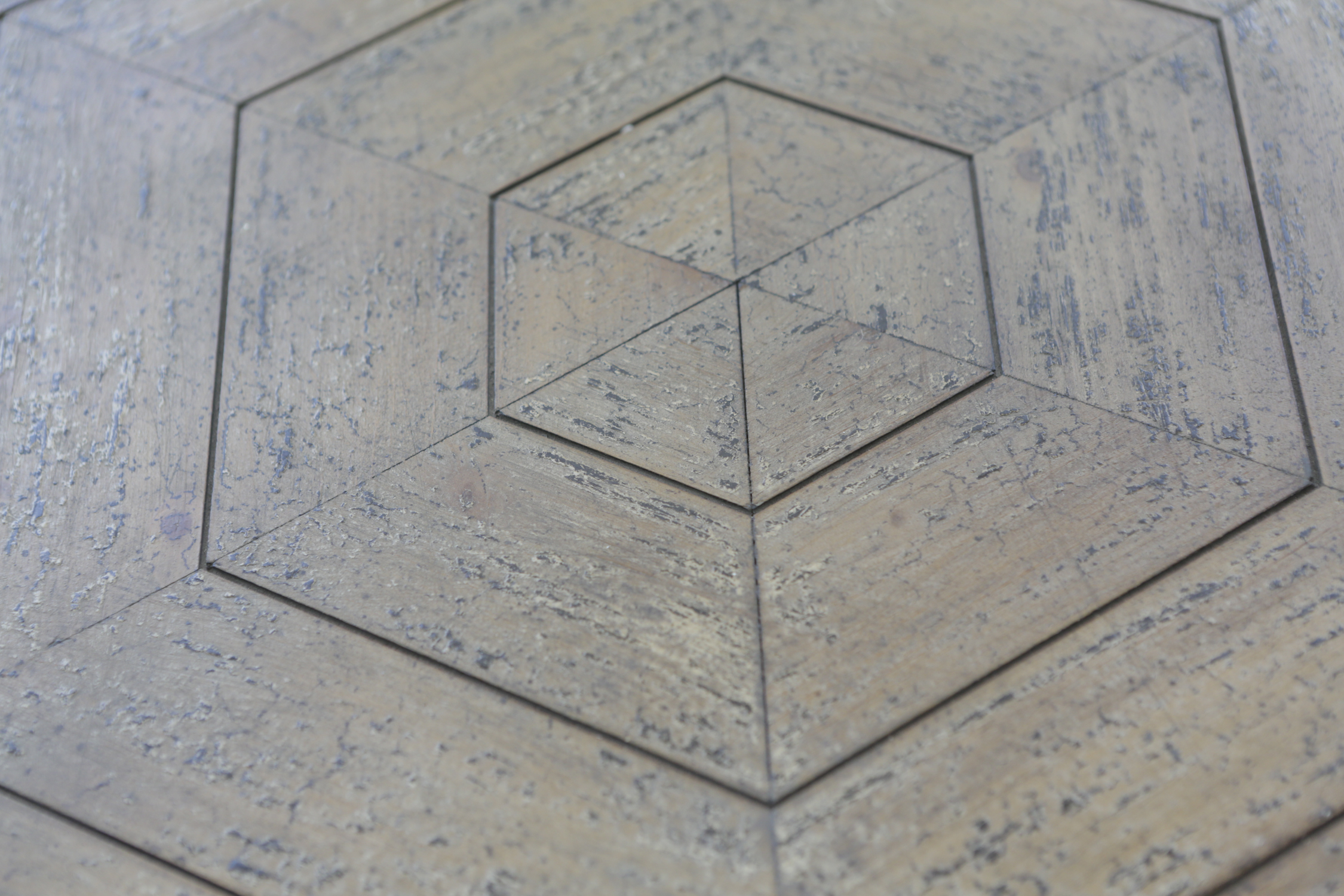 Contemporary Wood and Metal Accent Table