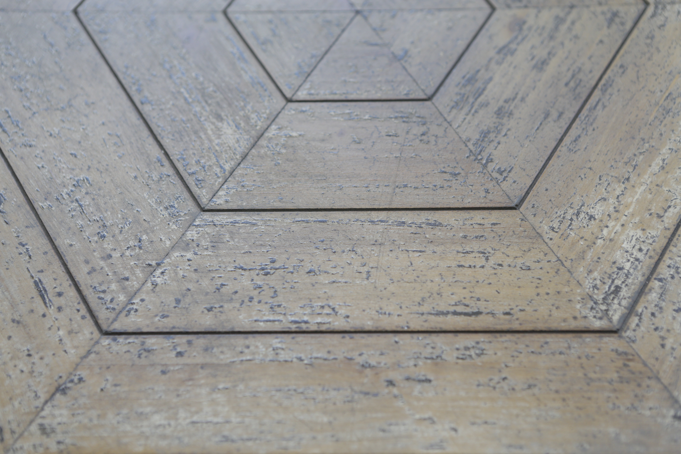 Contemporary Wood and Metal Accent Table