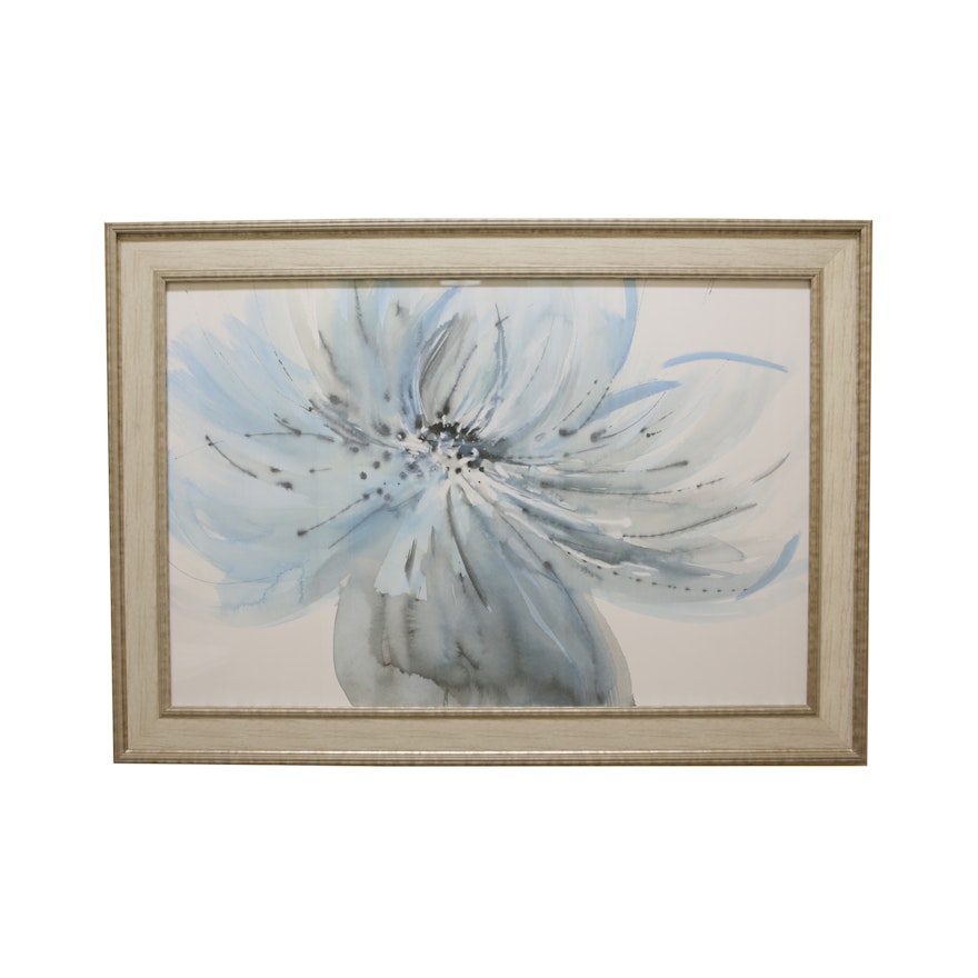 Framed Abstract Print of a Flower