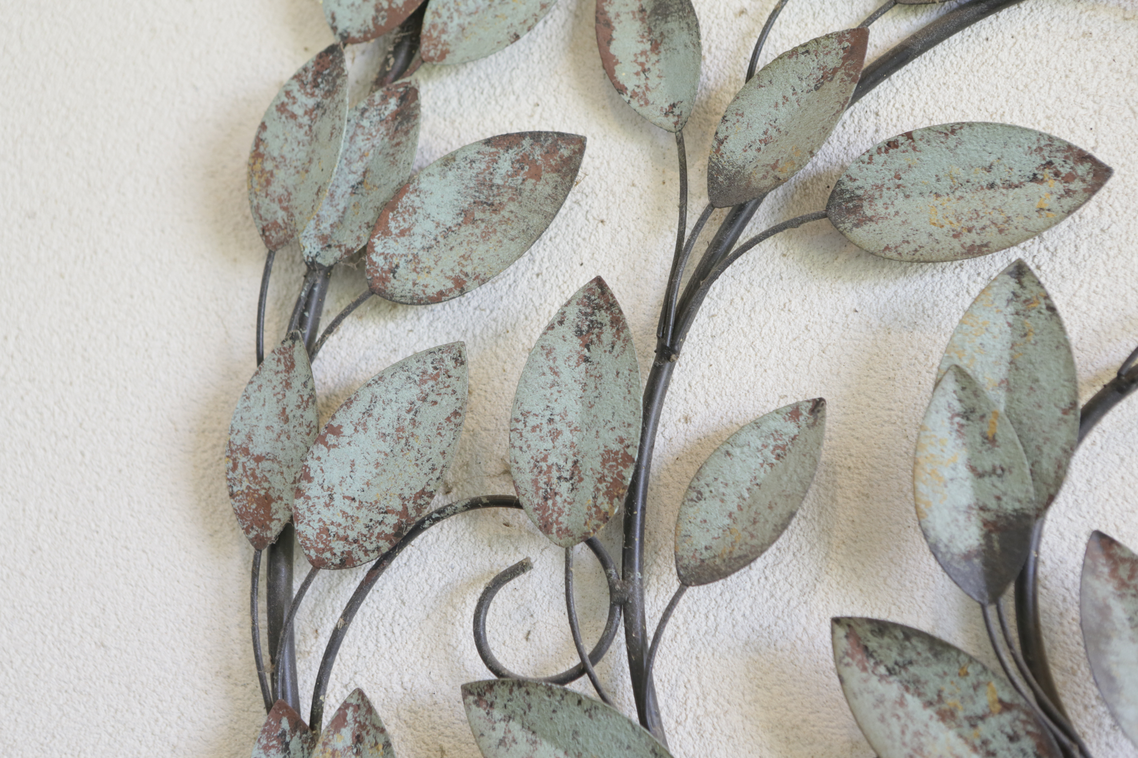 Metal Wall Sculpture of Leaves
