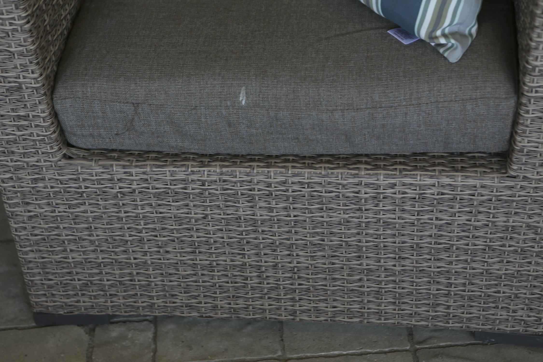 Synthetic Wicker Armchairs with Cushions