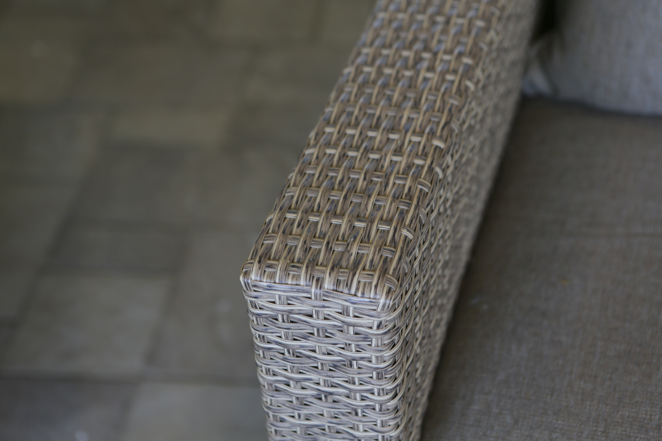 Synthetic Wicker Armchairs with Cushions
