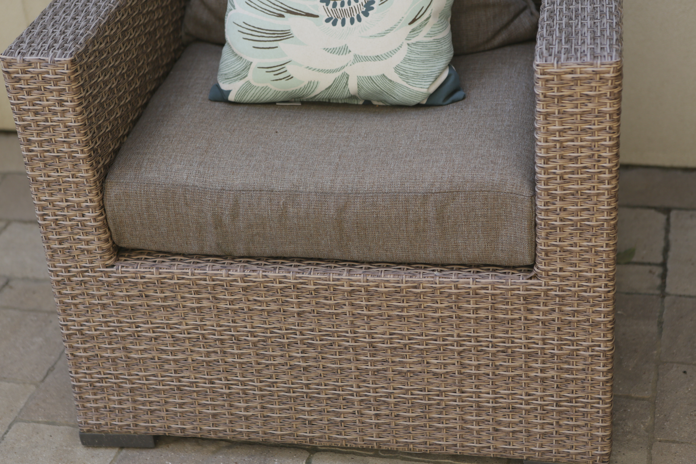 Synthetic Wicker Patio Armchairs with Cushions