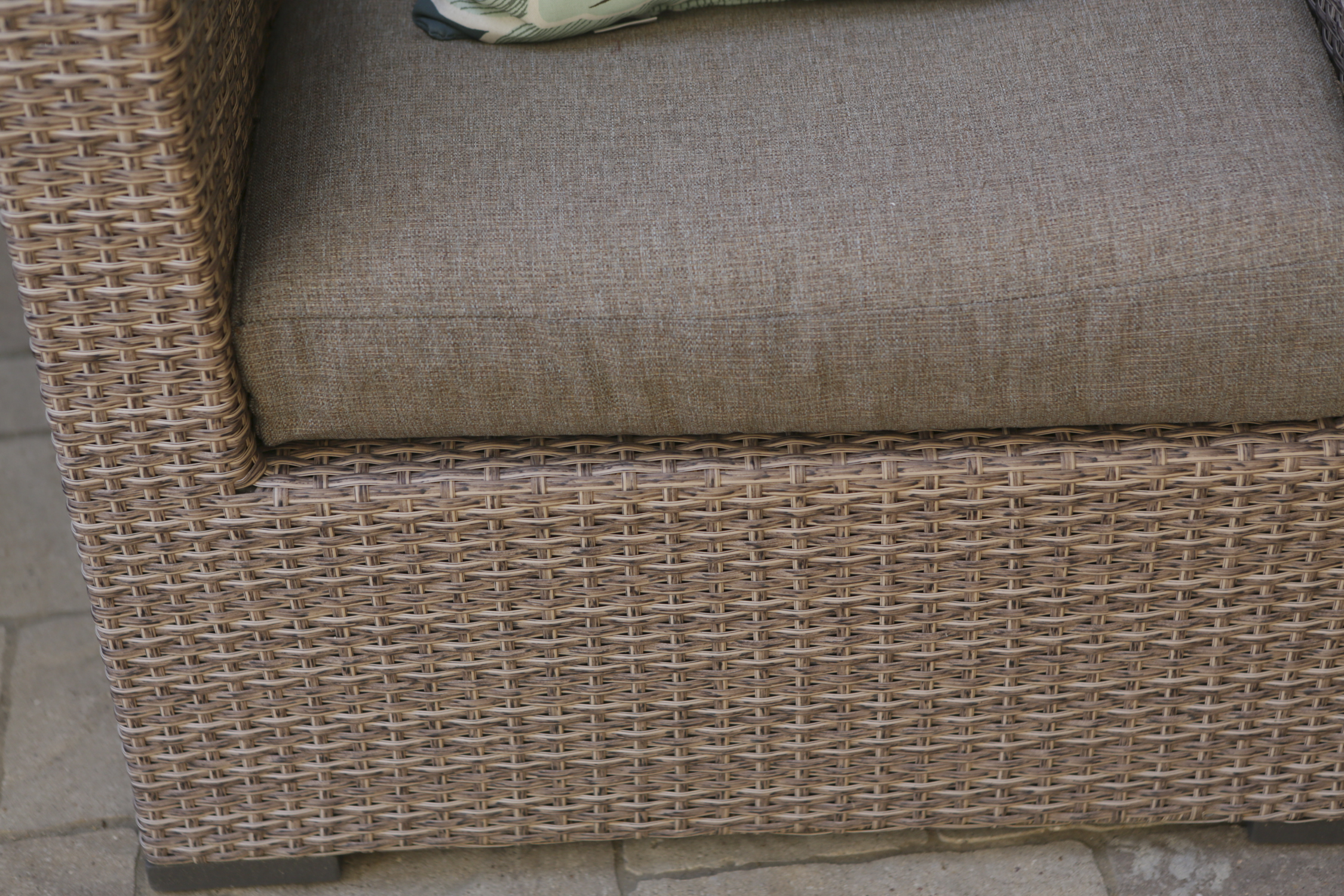 Synthetic Wicker Patio Armchairs with Cushions