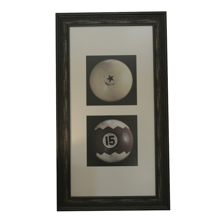 Frame Print of Billiard Balls