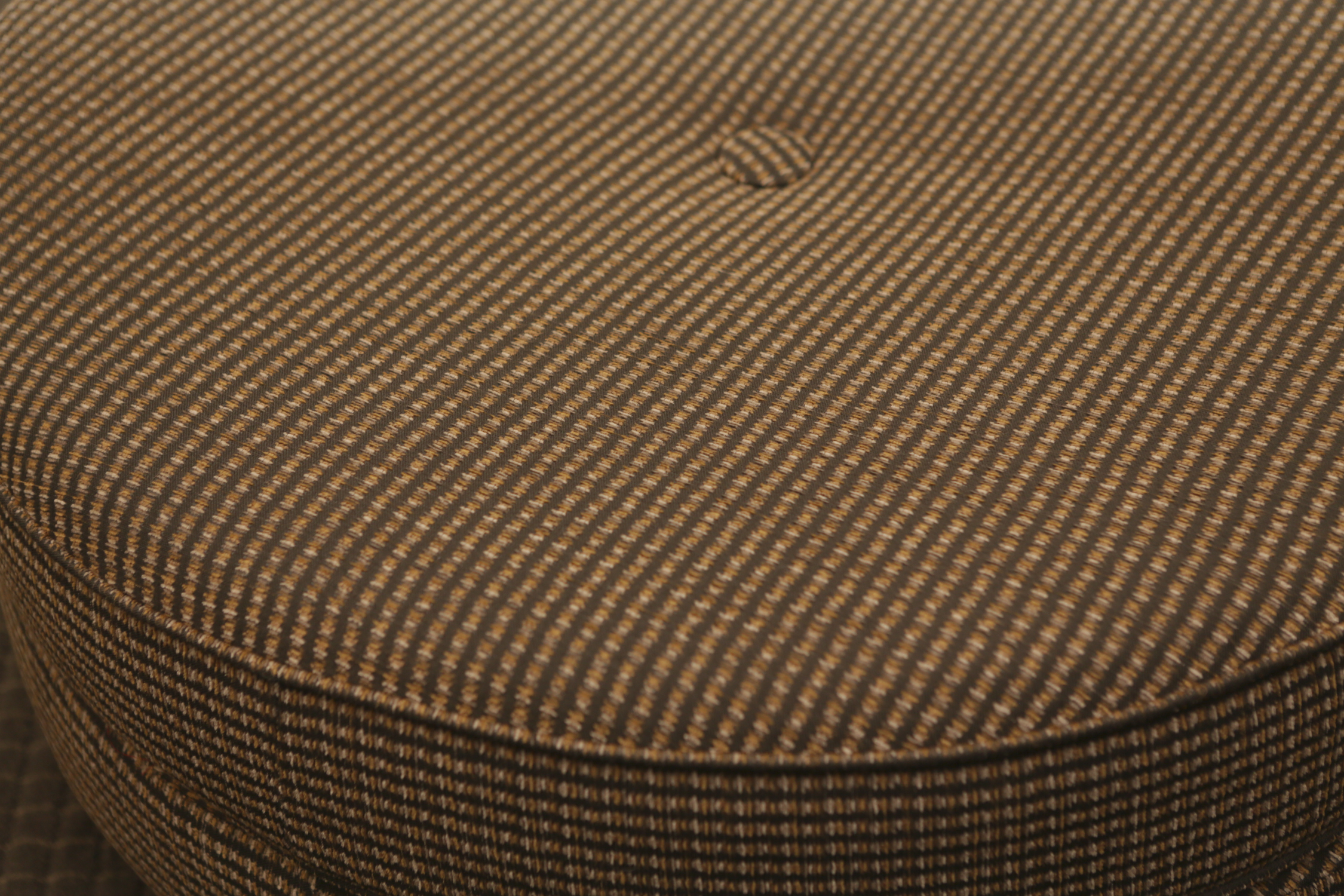 Contemporary Upholstered Round Ottoman
