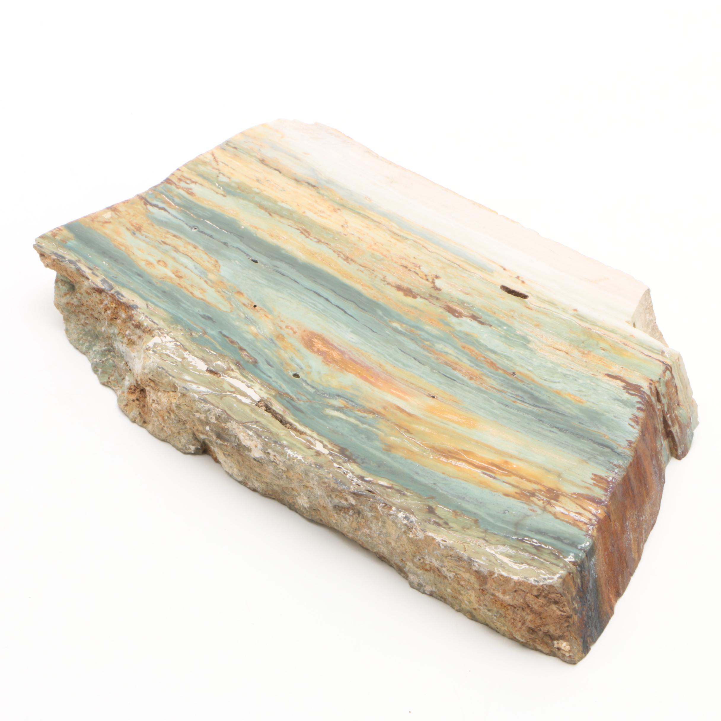 Dyed Travertine Slab Specimen